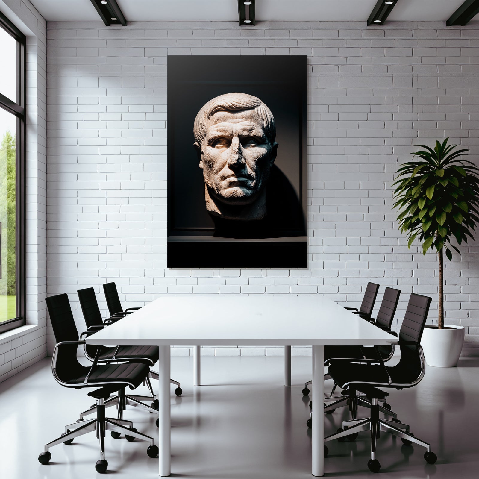 Sculptural representation of an en bust
