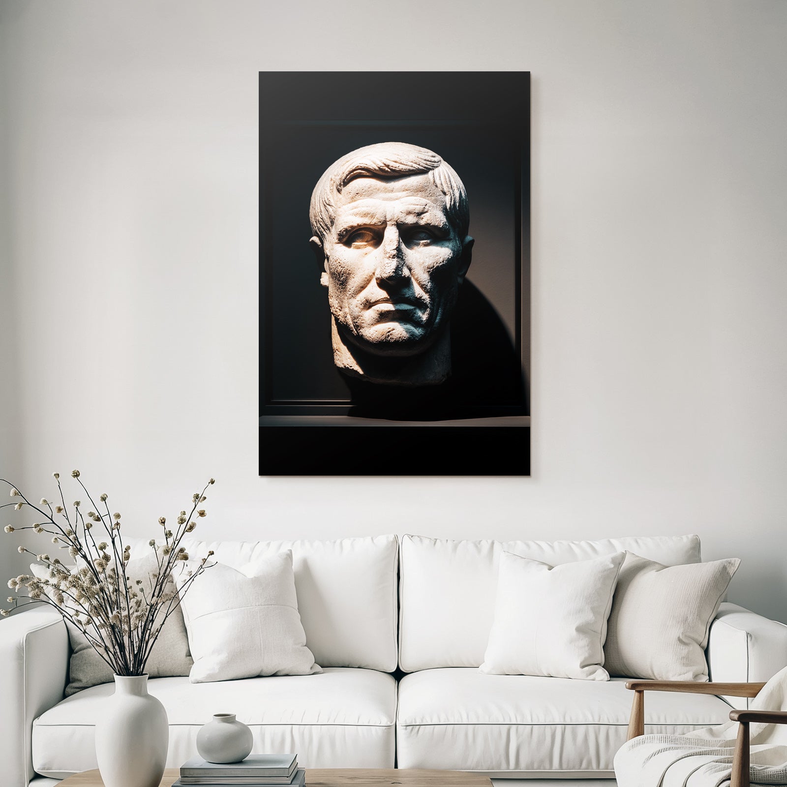 Sculptural representation of an en bust