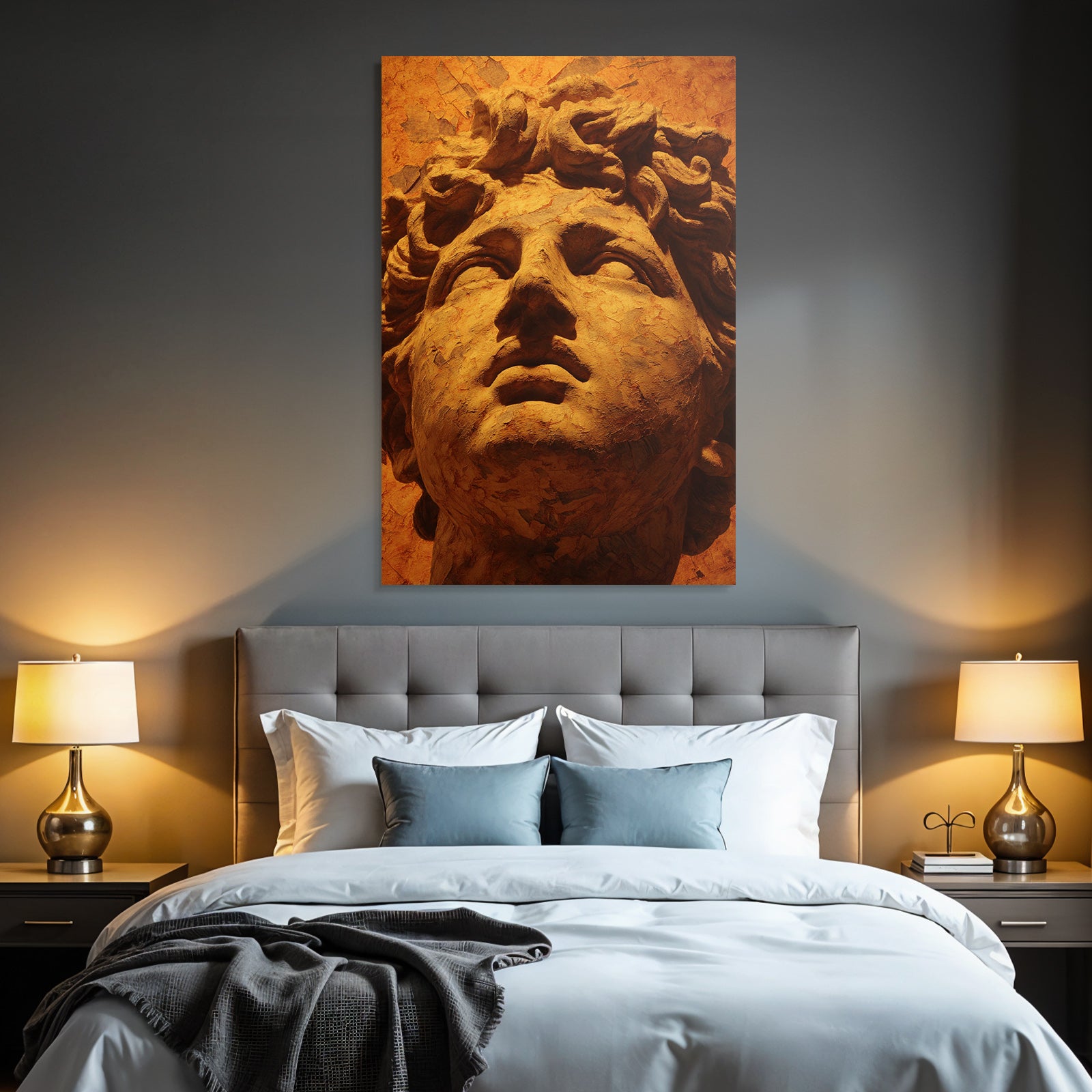 Sculptural Portrait Detail History Art