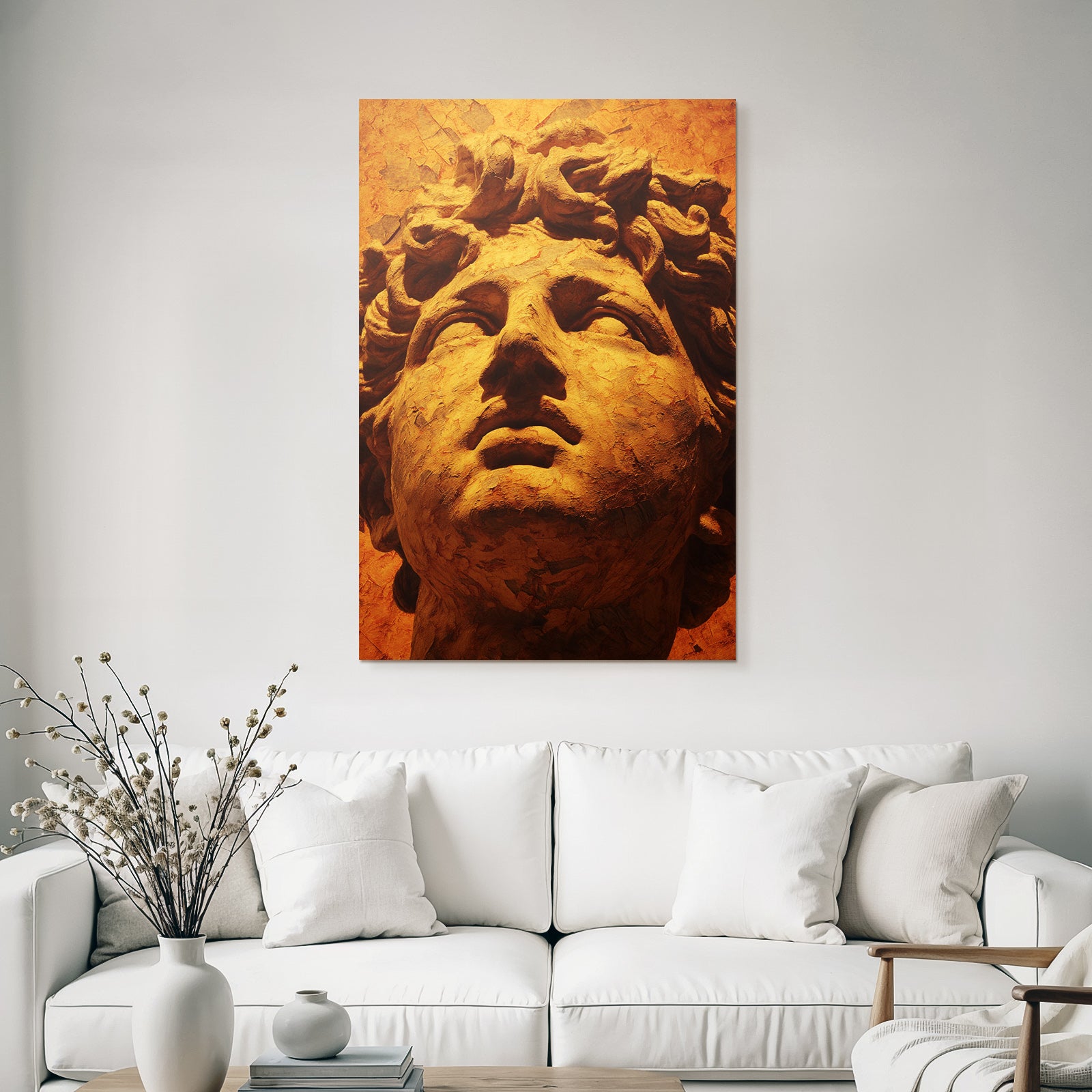 Sculptural Portrait Detail History Art