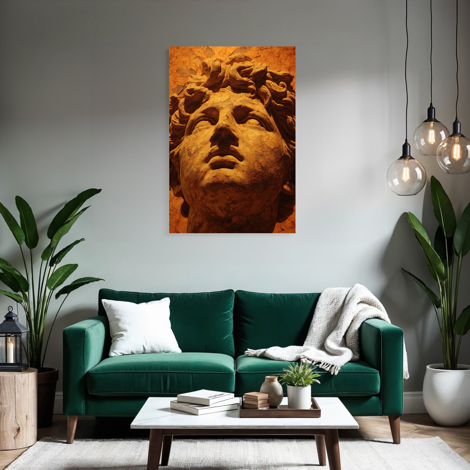 Sculptural Portrait Detail History Art