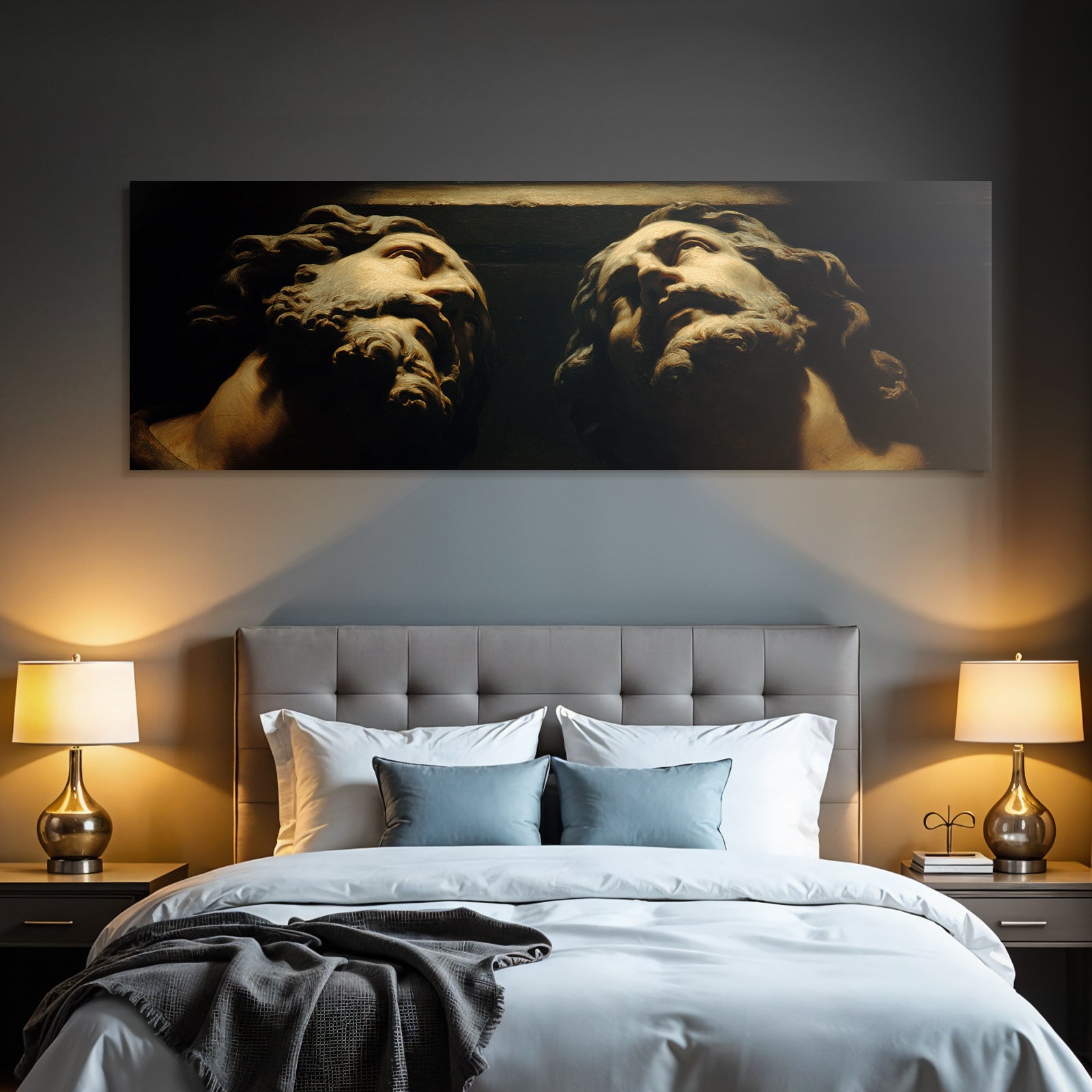 Sculpted Heads E Baroque Art With Dramatic Lighting