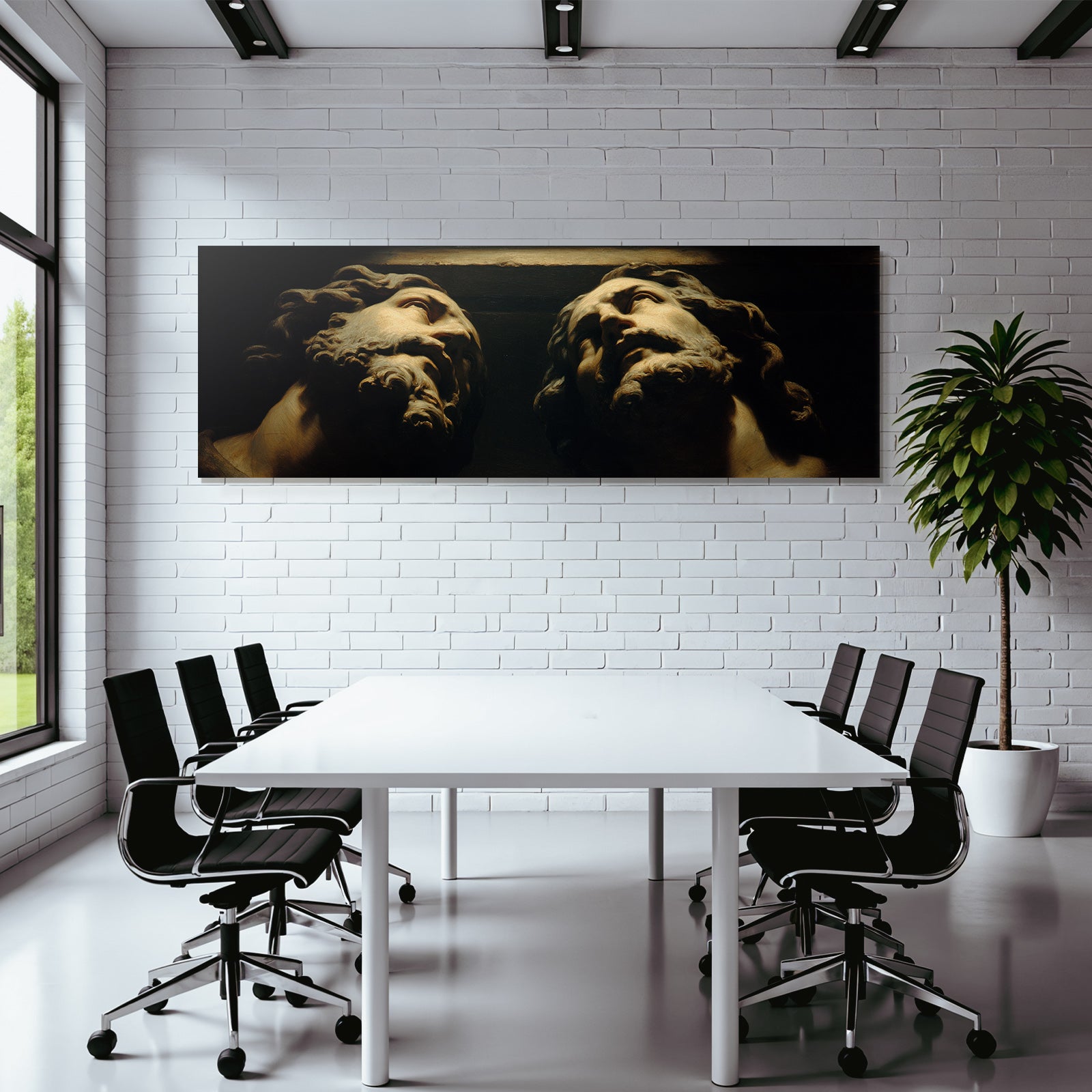 Sculpted Heads E Baroque Art With Dramatic Lighting