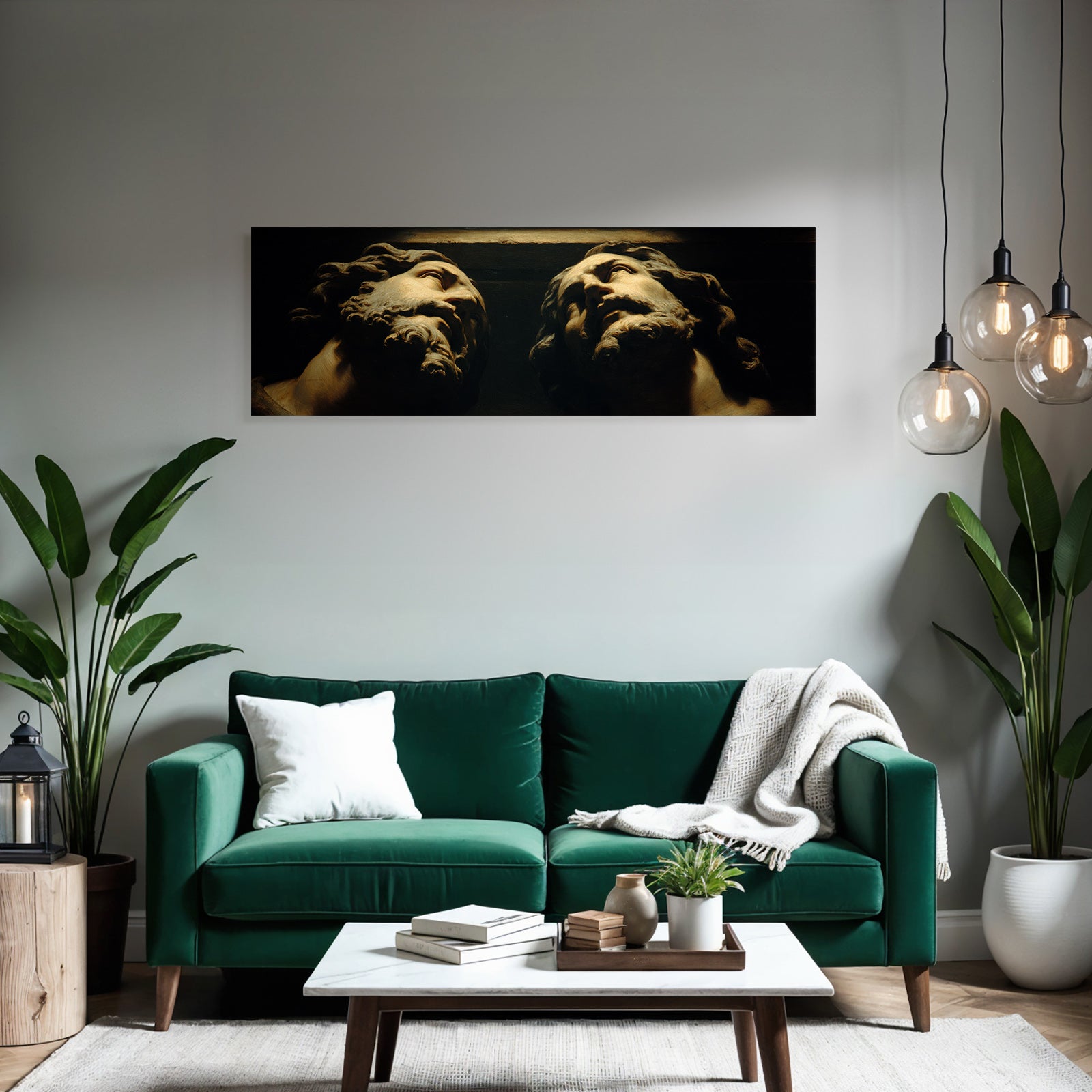 Sculpted Heads E Baroque Art With Dramatic Lighting