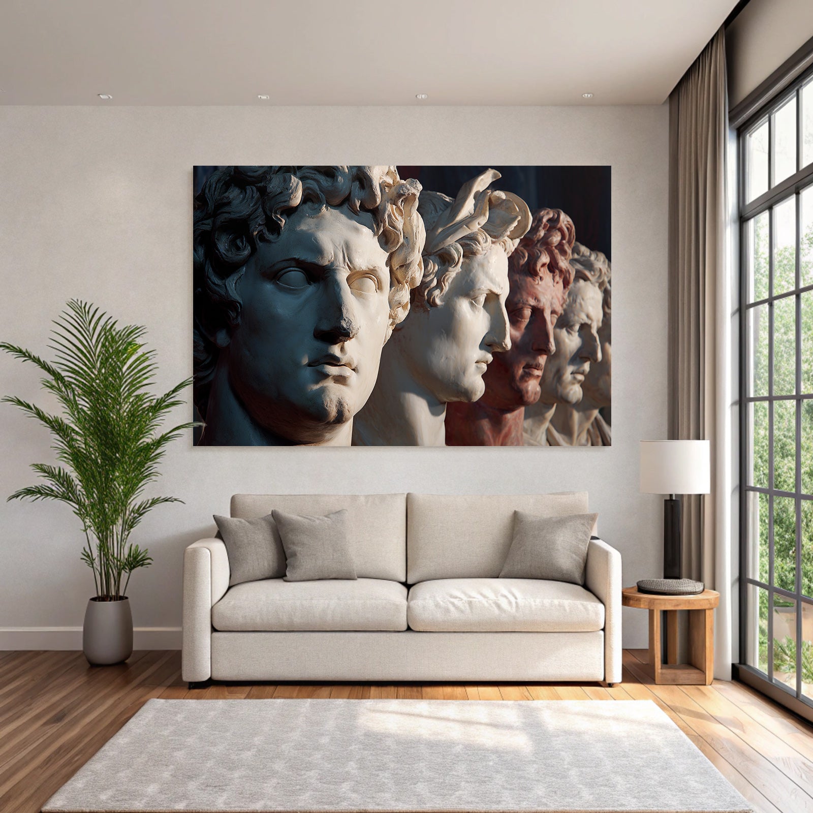 Sculpted Head Figures Ancient Art