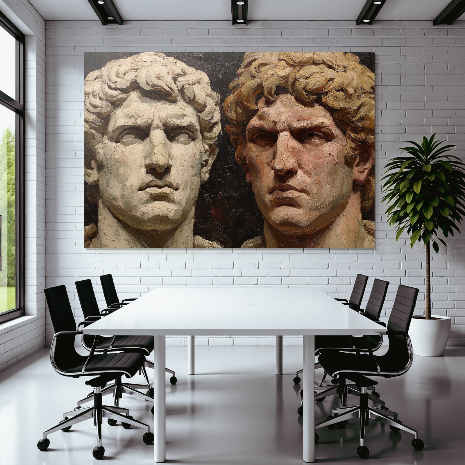 Sculptural Bust Male Figures E Art