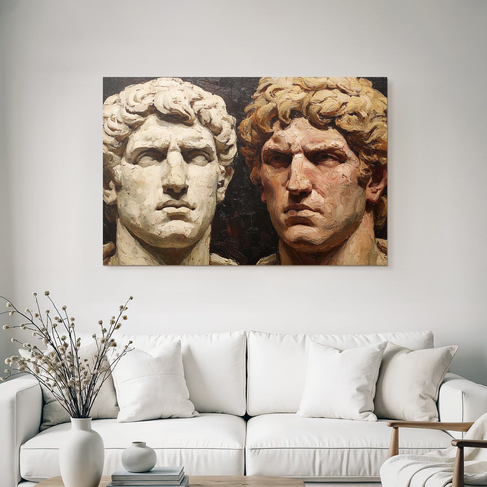 Sculptural Bust Male Figures E Art