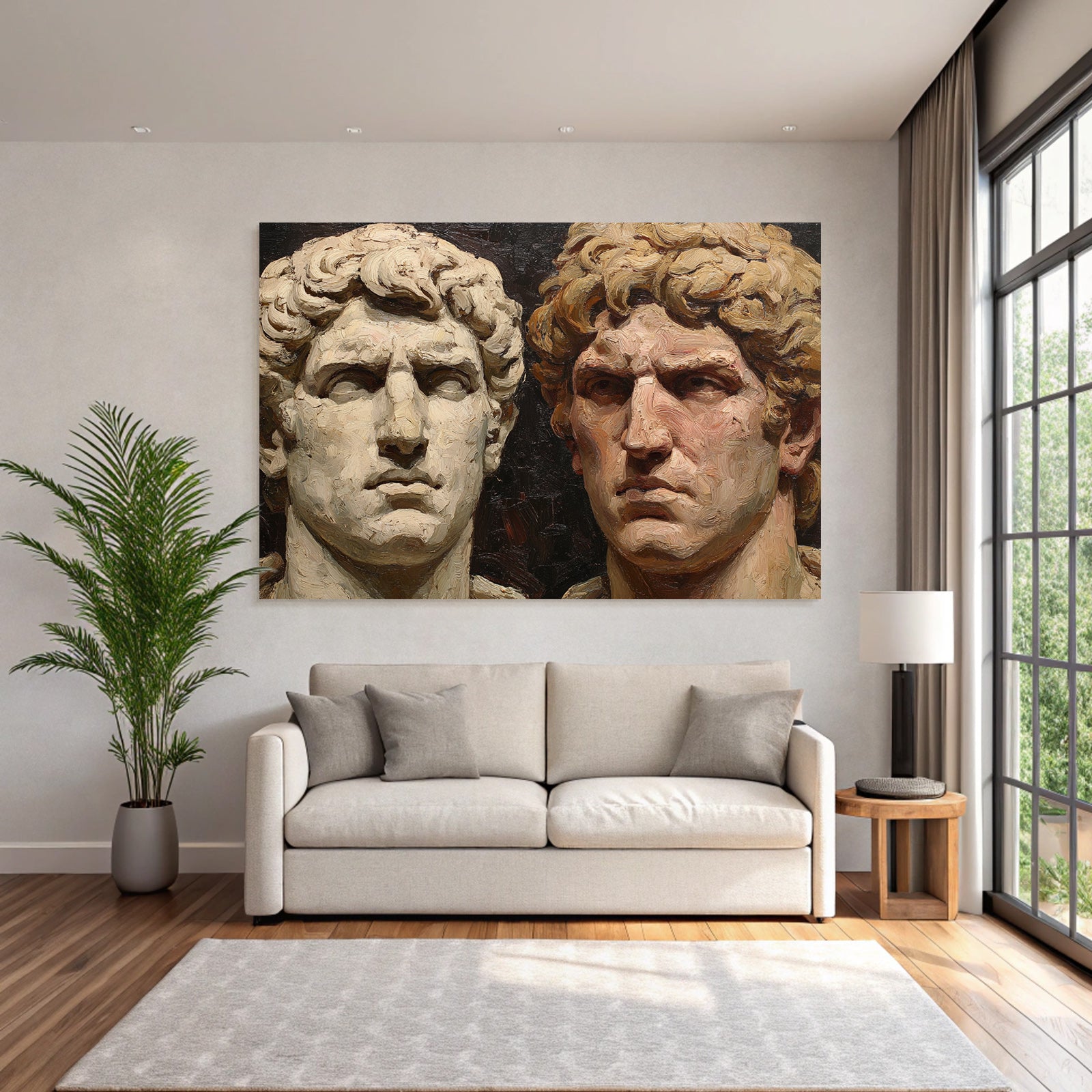 Sculptural Bust Male Figures E Art