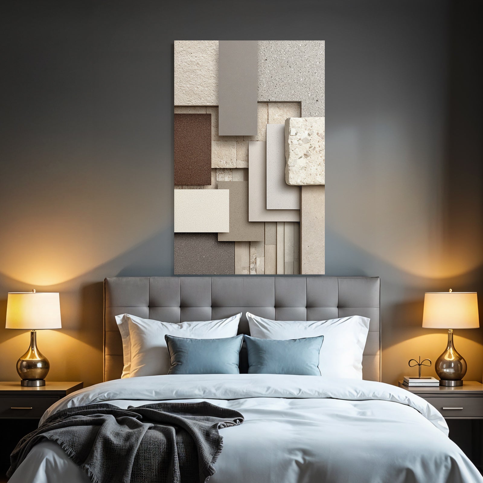 Stone Tiles Materials Neutral Colors Collage