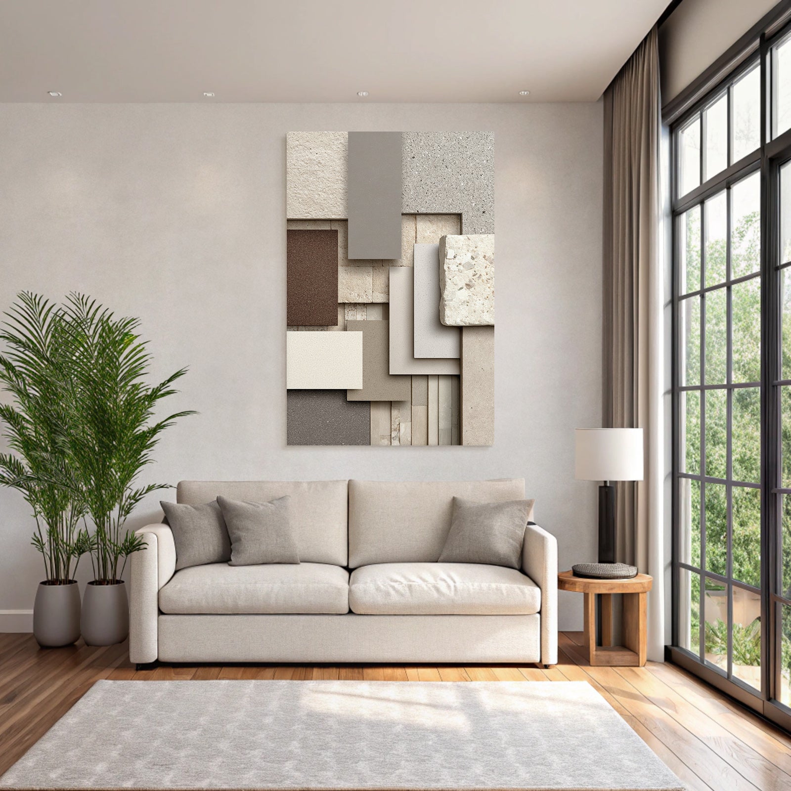 Stone Tiles Materials Neutral Colors Collage