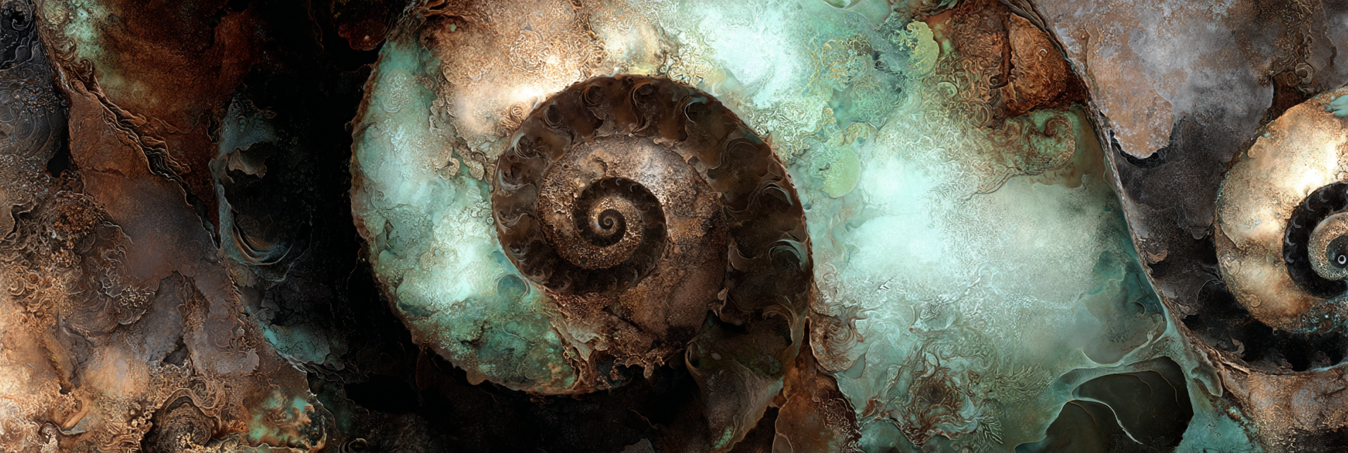 Spiralen In Erdtoenen Und Gruentoenen Natur Inspiration | Orientalisch | Einrichtungsstile