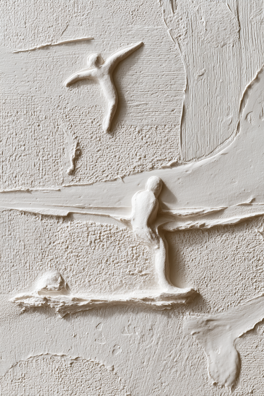 Skandenavisch Abstrakte Textur Relief Skulptur Mit Ornamentalformen | Skandinavisch | Einrichtungsstile