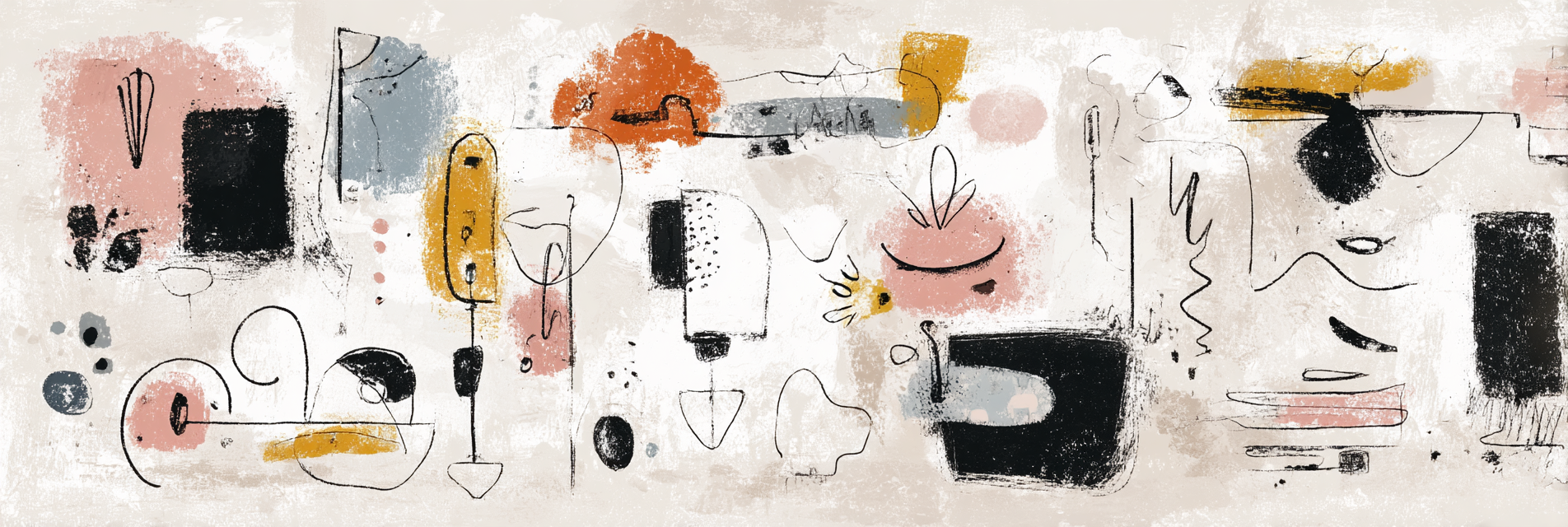 Skandenavisch Abstrakte Moderne Kunst Mit Formen Farben | Skandinavisch | Einrichtungsstile