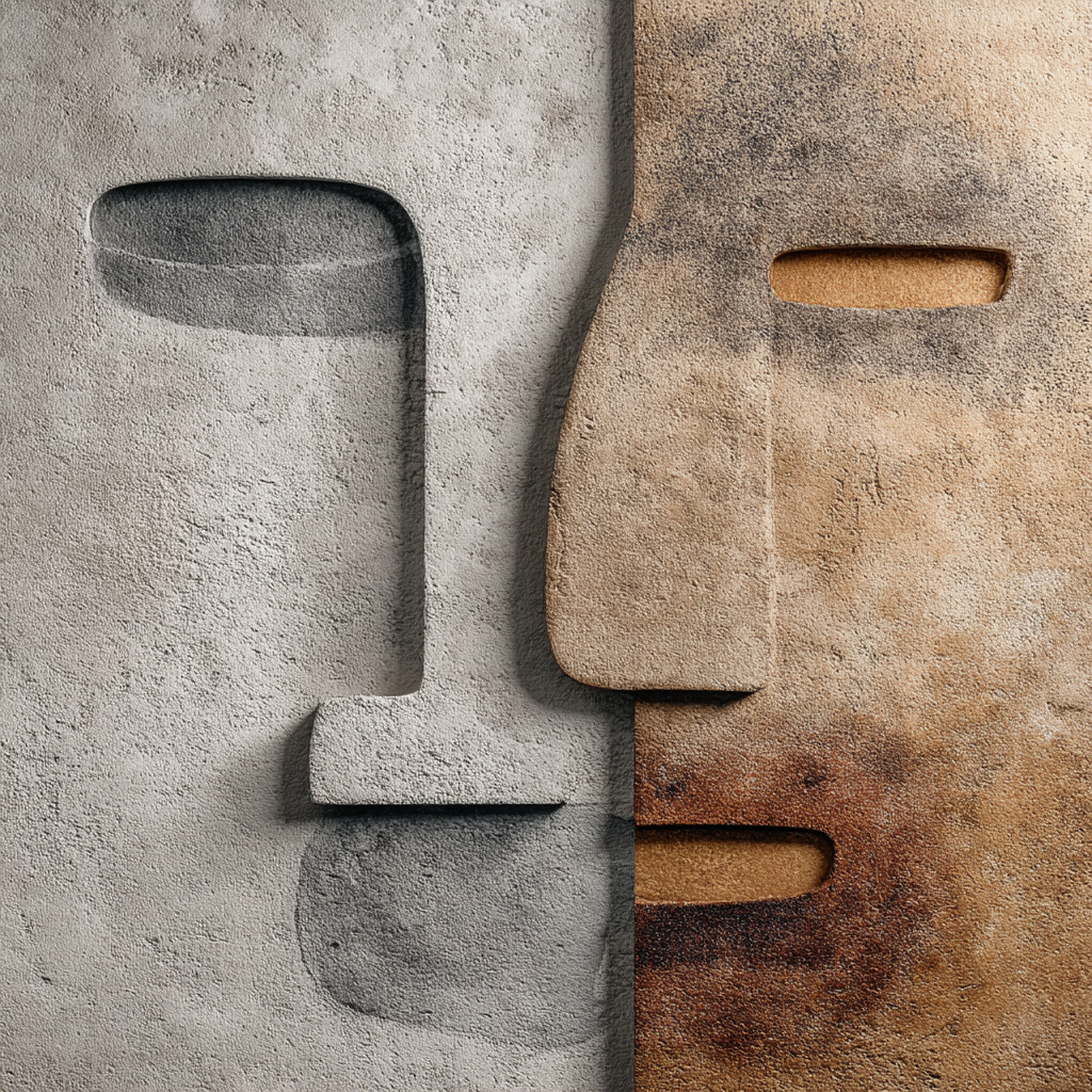 Skandenavisch Abstrakte Gesichtstoffe Kontrast Texturen | Skandinavisch | Einrichtungsstile