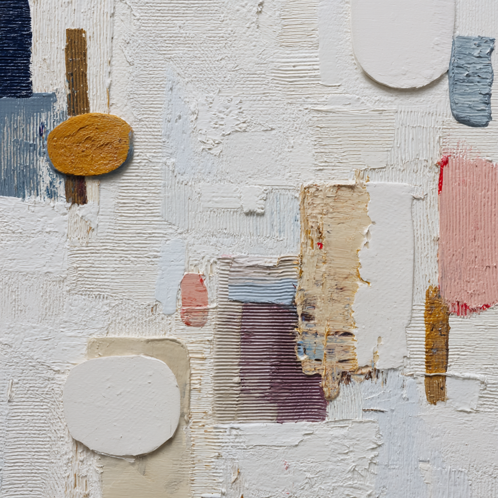 Skandenavisch Abstrakte Kunst Mit Texturen Und Farben Gemischte Medien | Skandinavisch | Einrichtungsstile