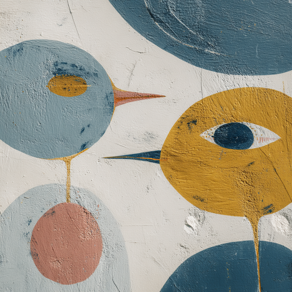 Skandenavisch Abstrakte Vogel Silhouetten | Skandinavisch | Einrichtungsstile