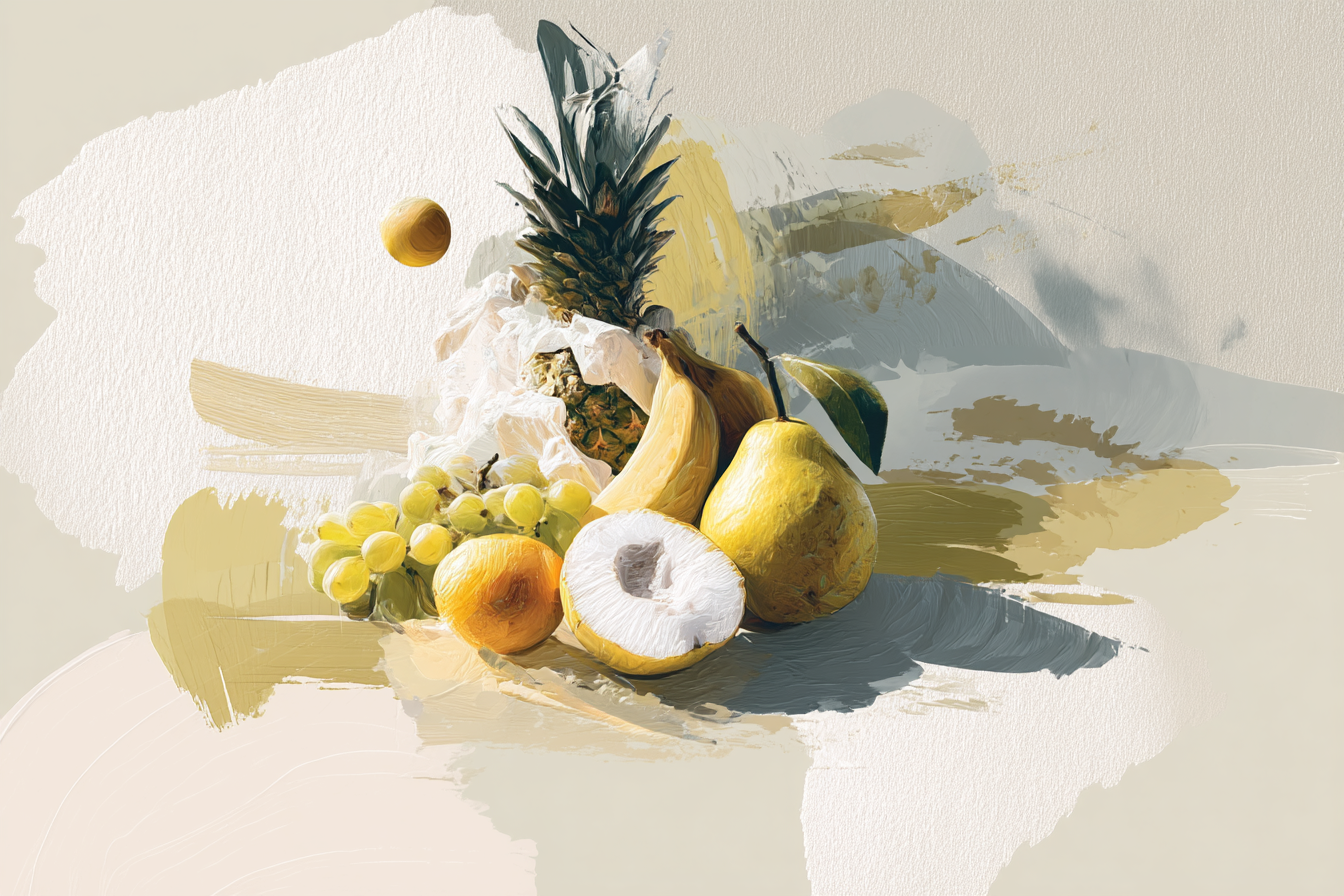 Skandenavisch Digitale Kunst Obst Stillleben Anordnung | Skandinavisch | Einrichtungsstile