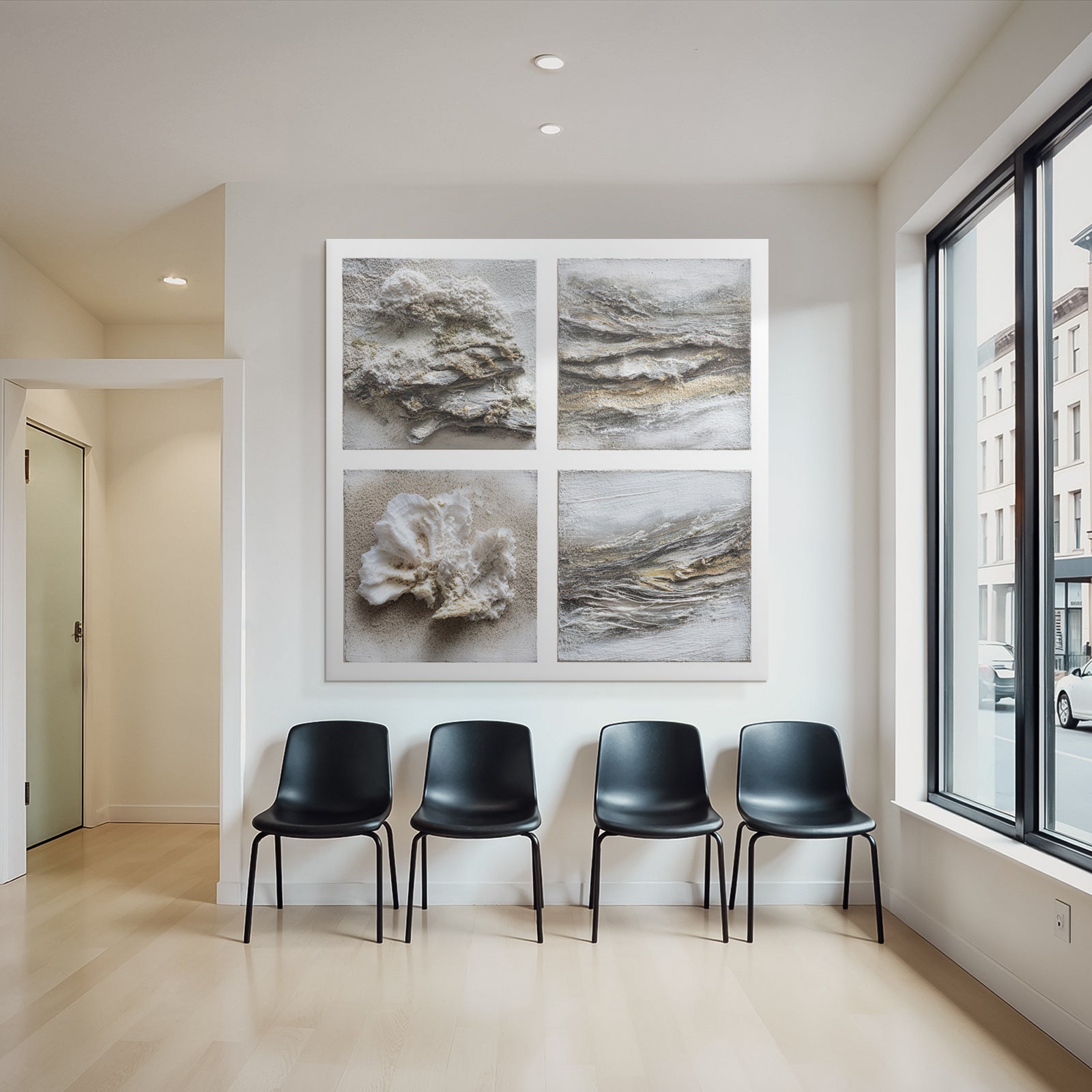 Texturierte Kunstwerke Inspiriert Von Meer Und Natur