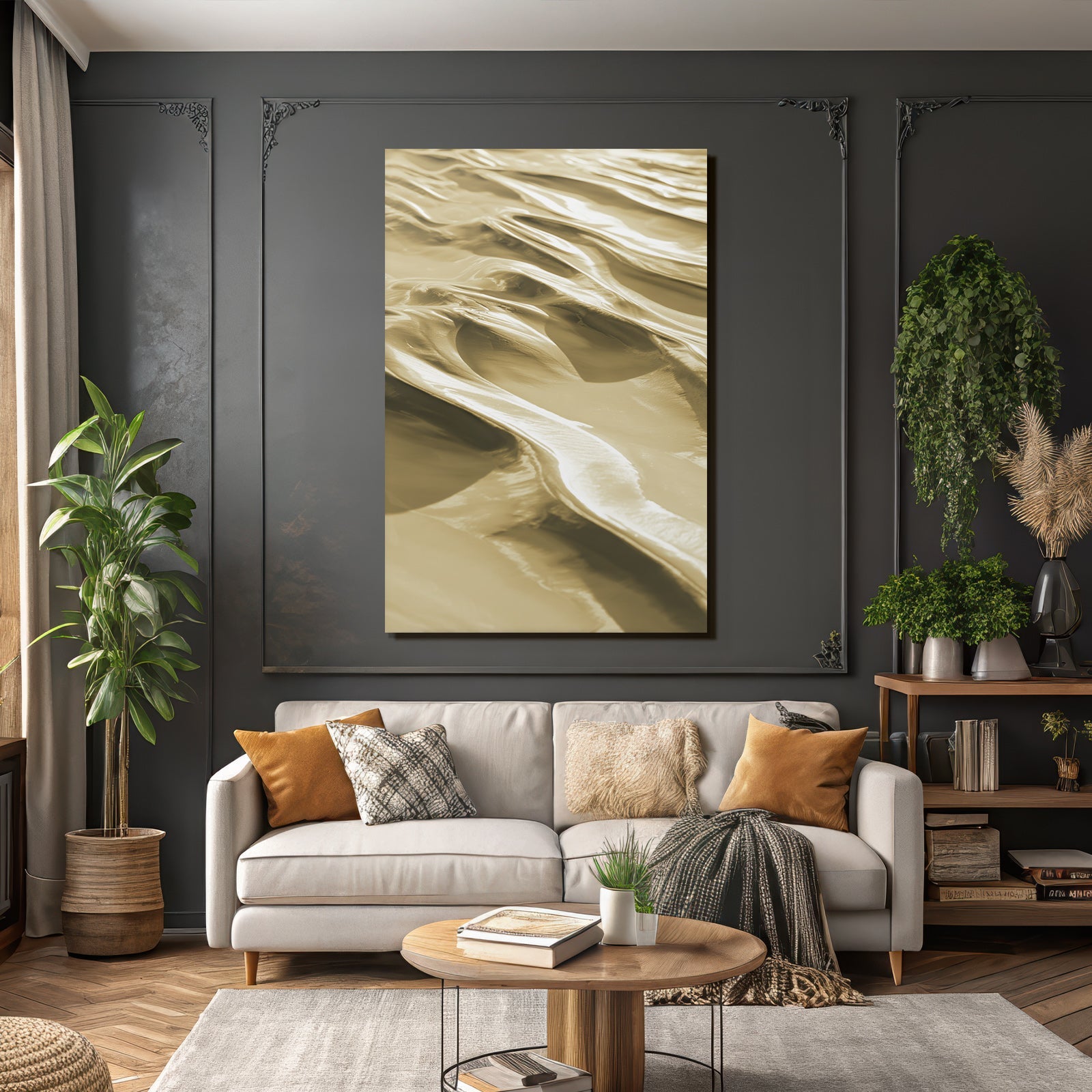 Textured Surfaces Sand Dunes Or Waves Abstract