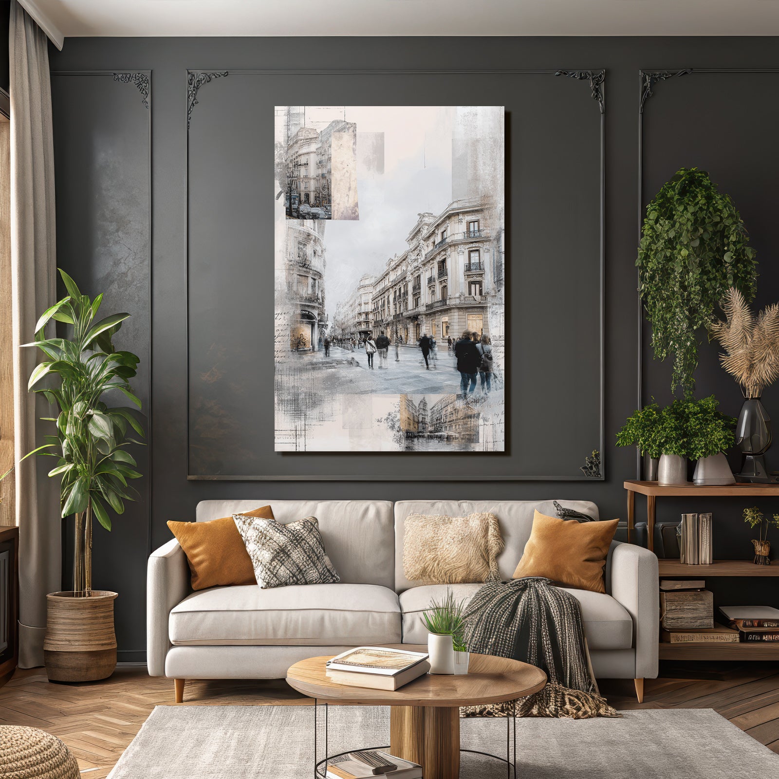 City Scenes Digital Art Collage Urban Atmosphere