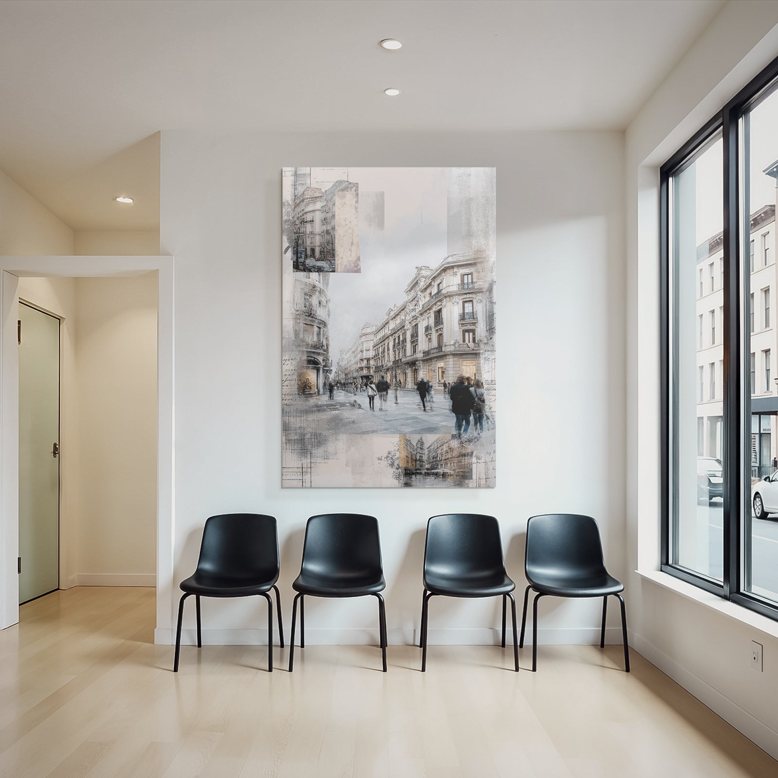 City Scenes Digital Art Collage Urban Atmosphere