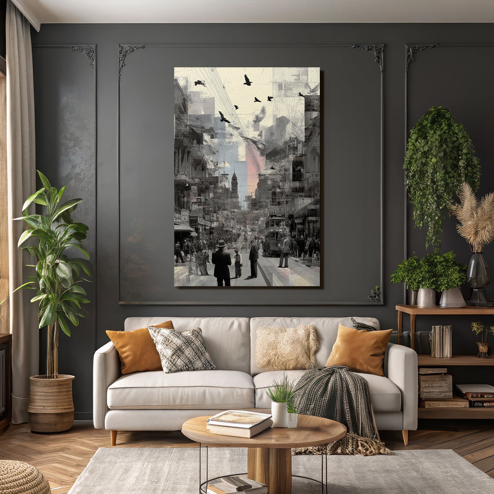 City Scenes With Historical And Modern Elements