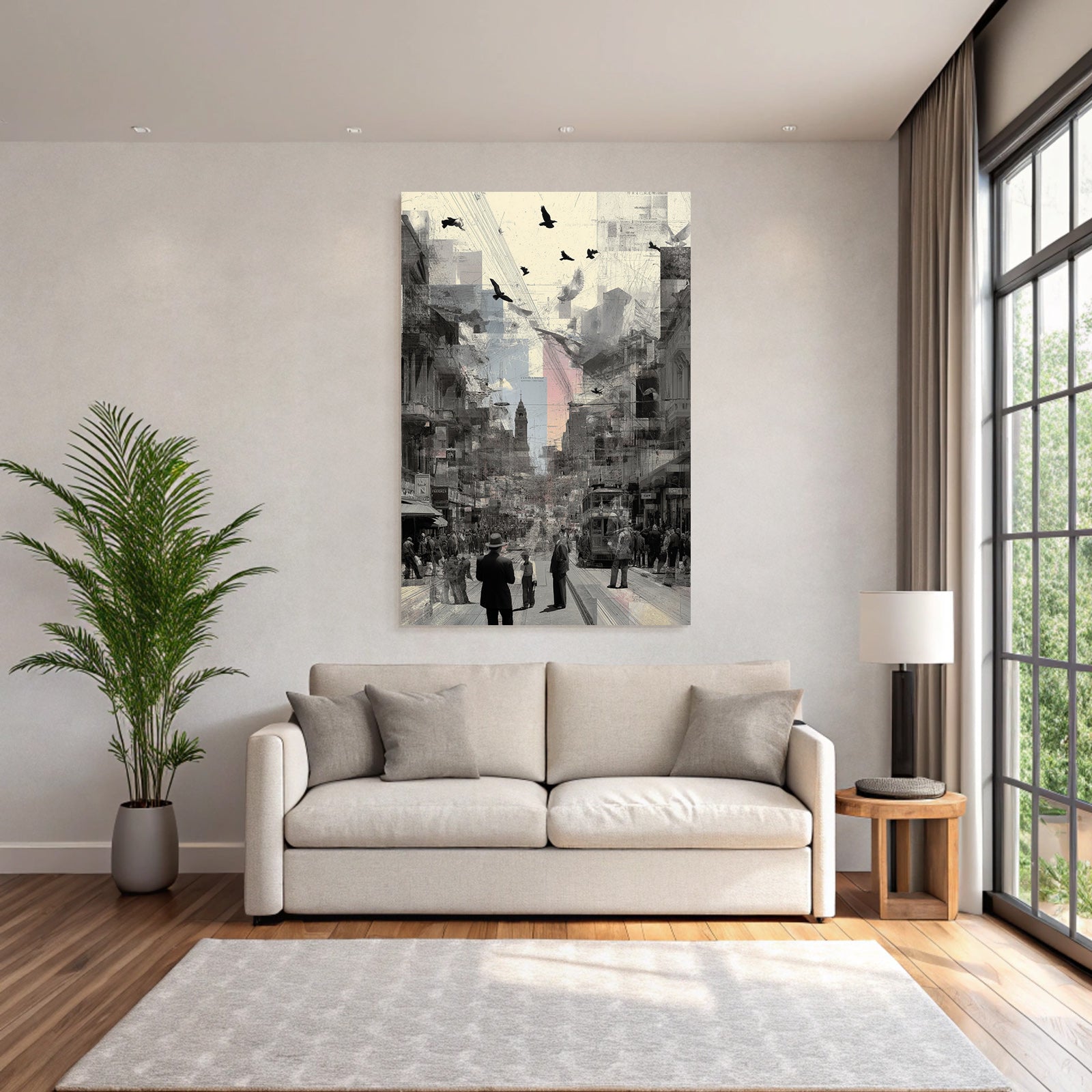 City Scenes With Historical And Modern Elements