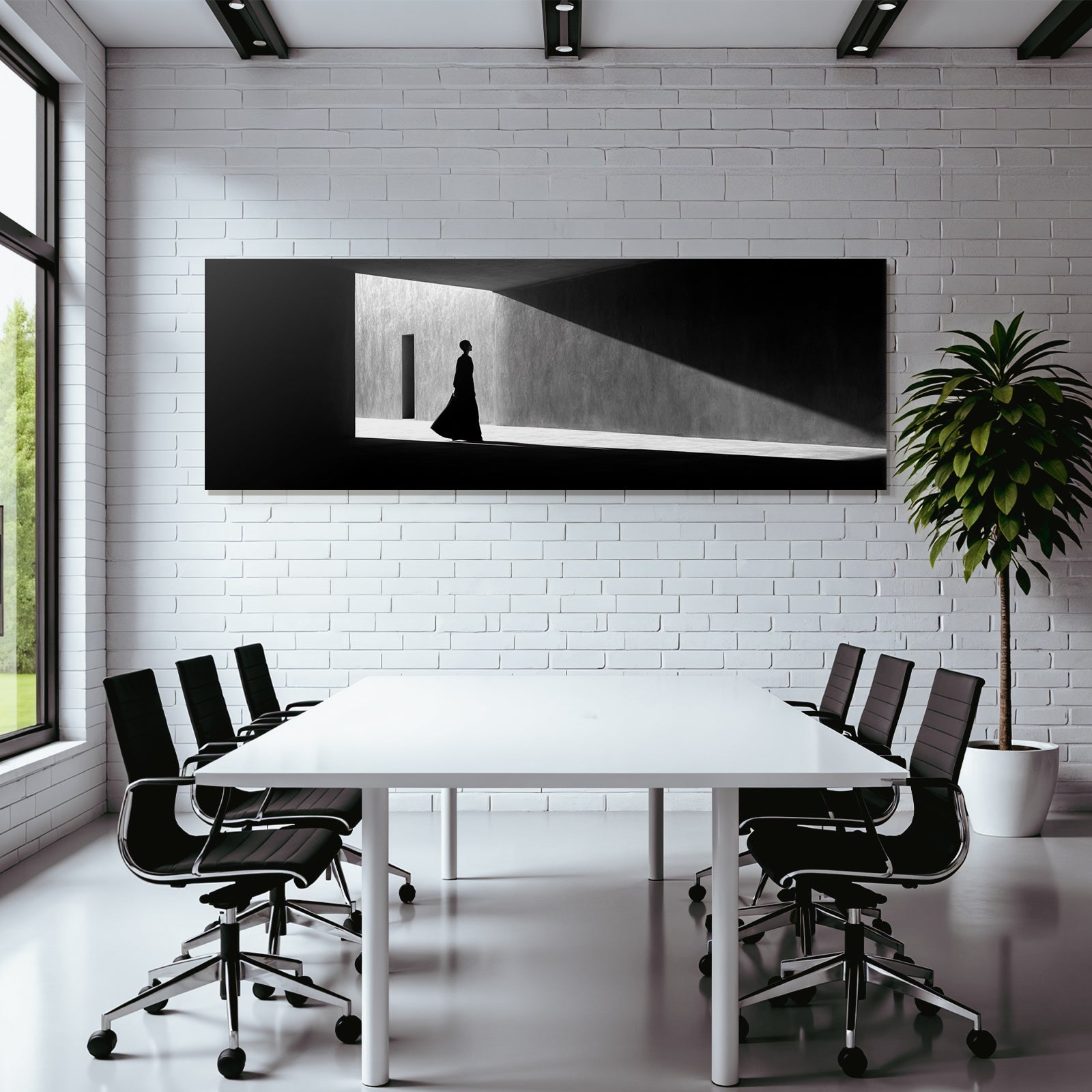 Silhouette Einer Person Gegen Architektonischen Hintergrund