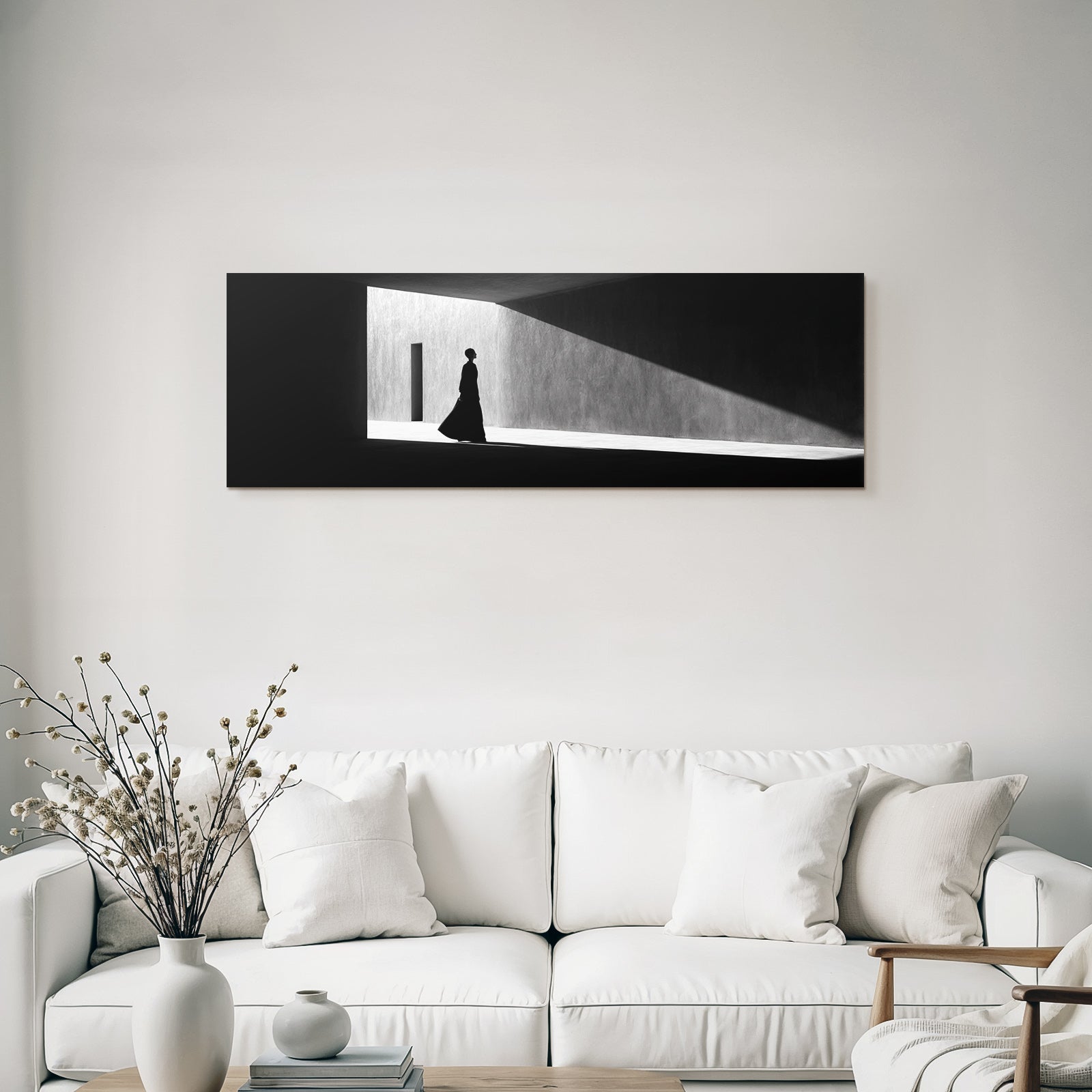 Silhouette Einer Person Gegen Architektonischen Hintergrund