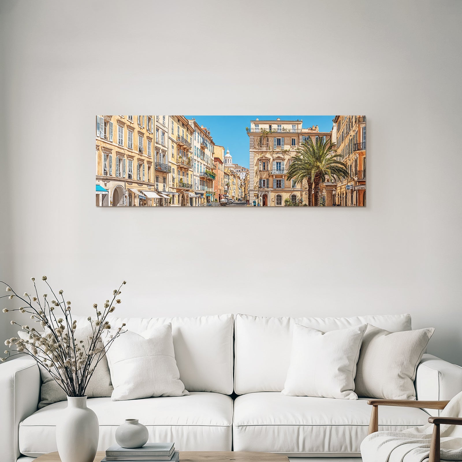 Sunny Mediterranean street in Southern France