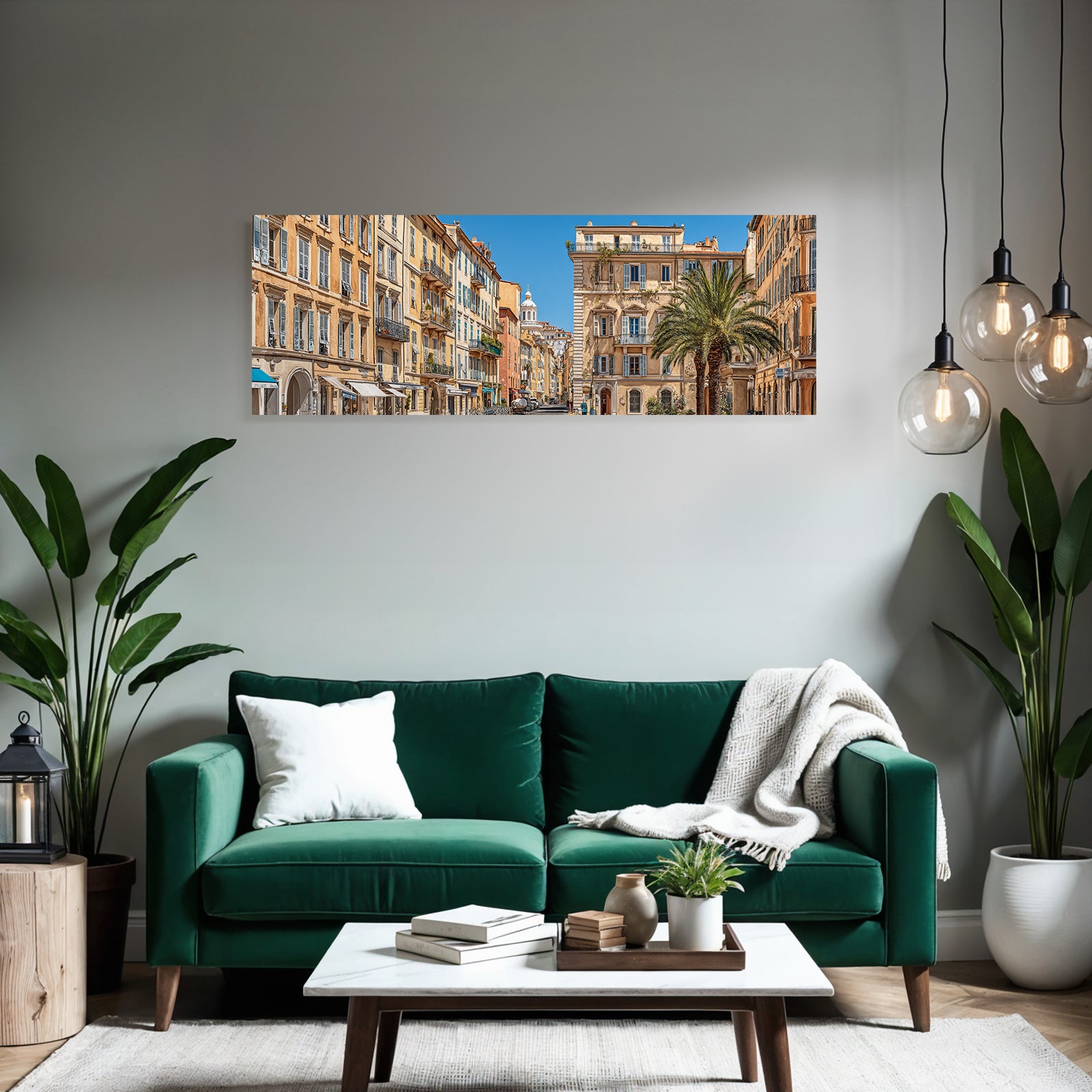 Sunny Mediterranean street in Southern France