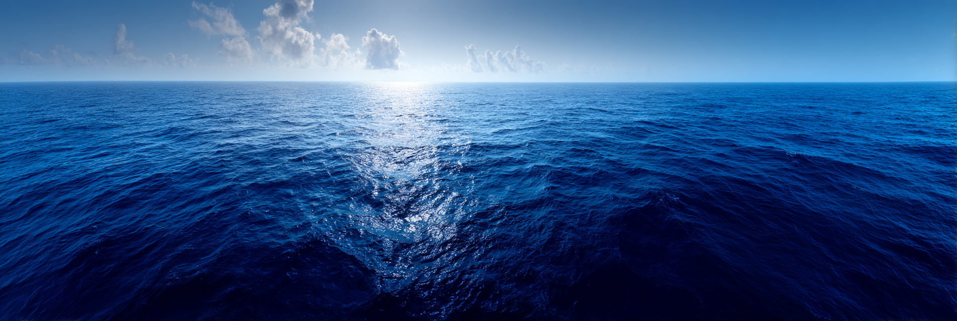 Weite Ansicht Des Ozeans Mit Blaüm Wasser Und Horizont | Seen und Unterwasserwelten | Landschaften