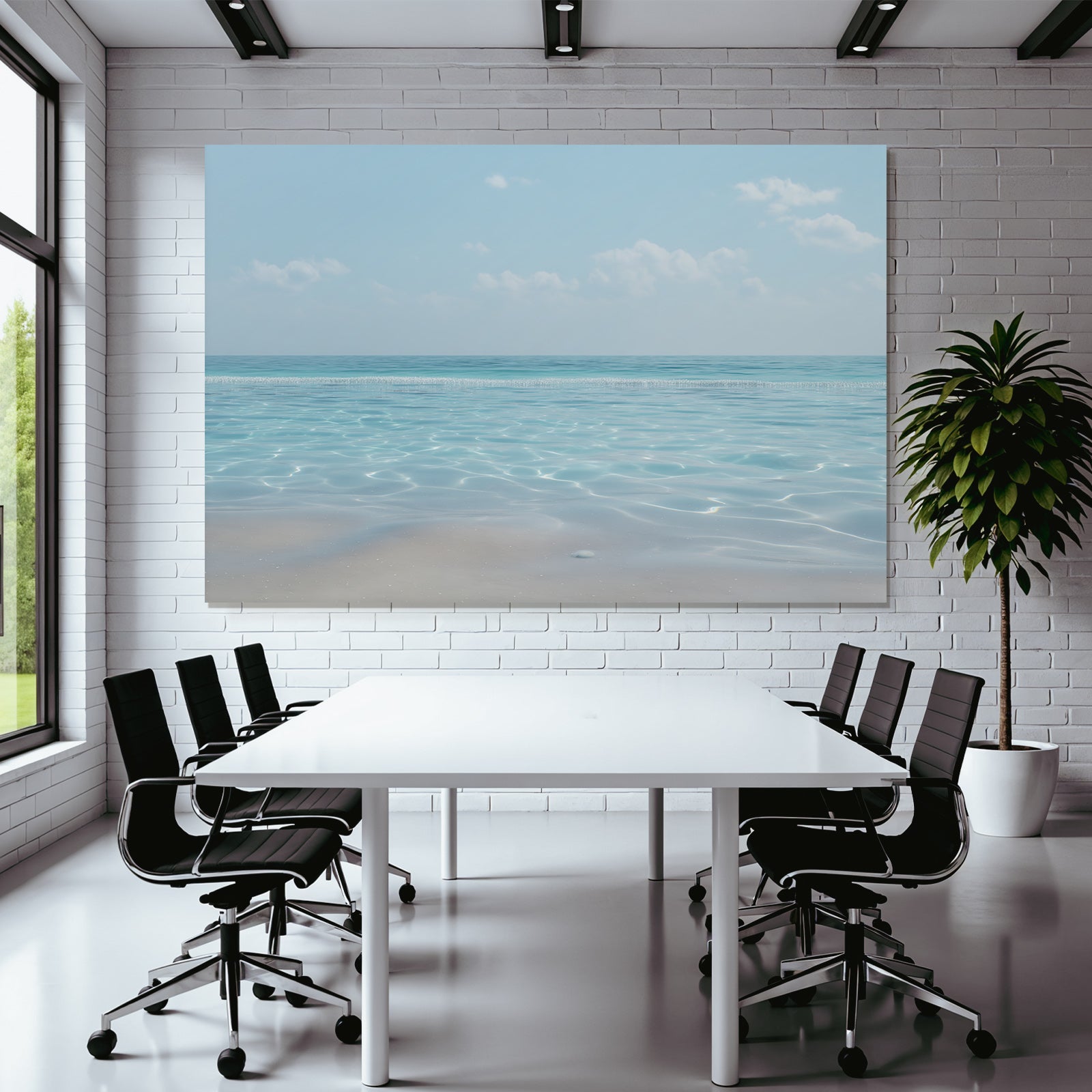 Ruhiger Strand Szenen Mit Klarem Wasser Und Sanftem Sand