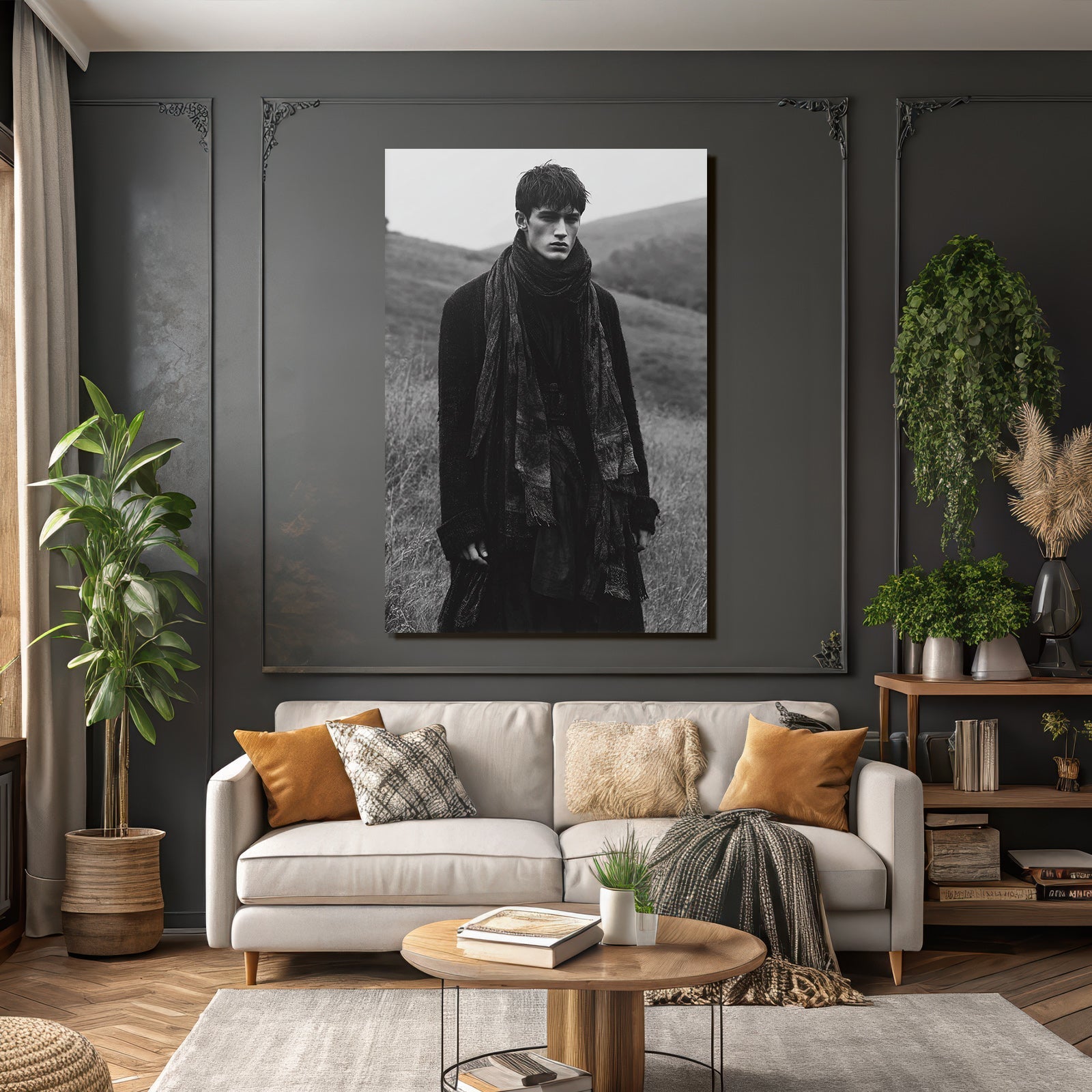 Schwarzweiss Fotografie Person In Der Natur Moody Dramatisch