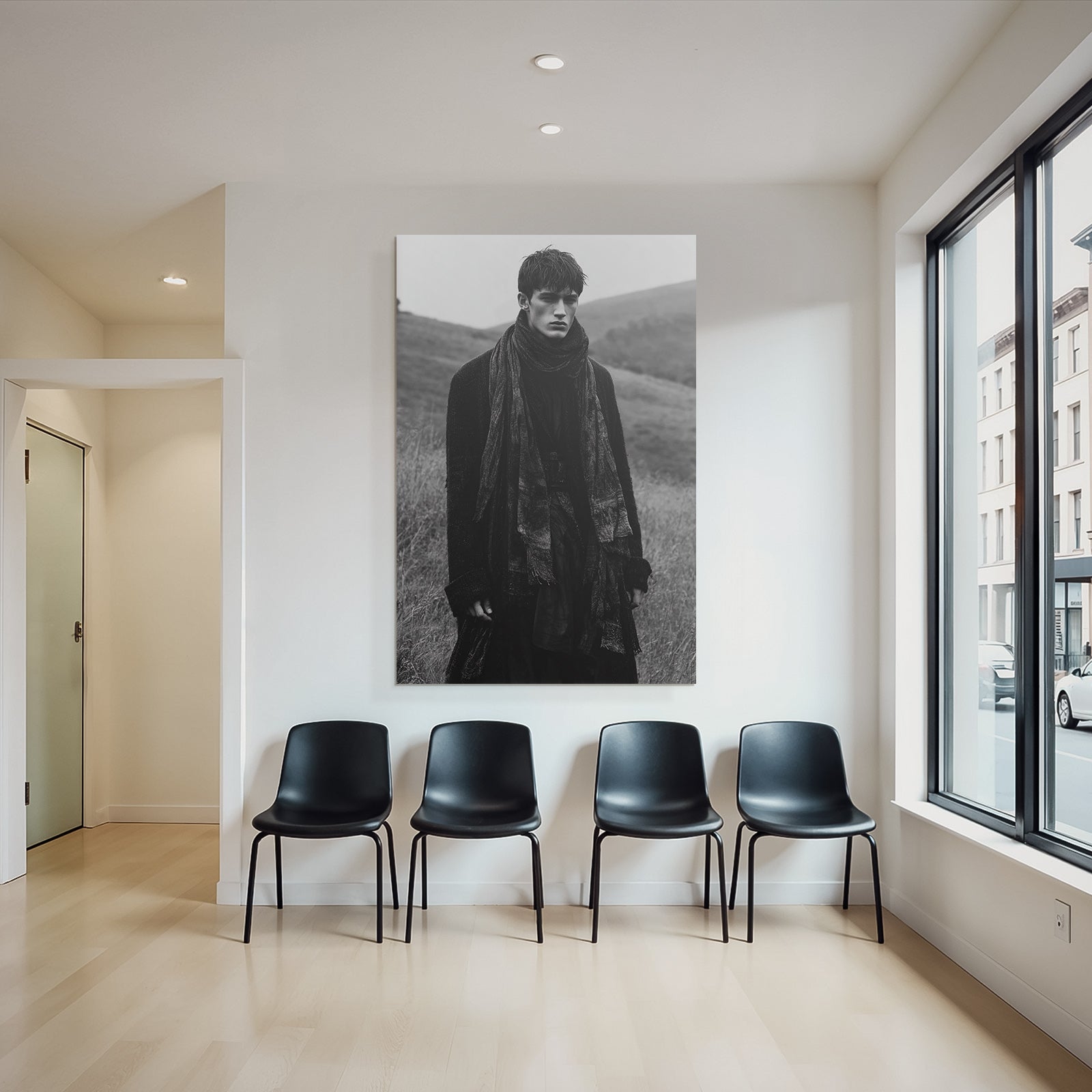 Schwarzweiss Fotografie Person In Der Natur Moody Dramatisch