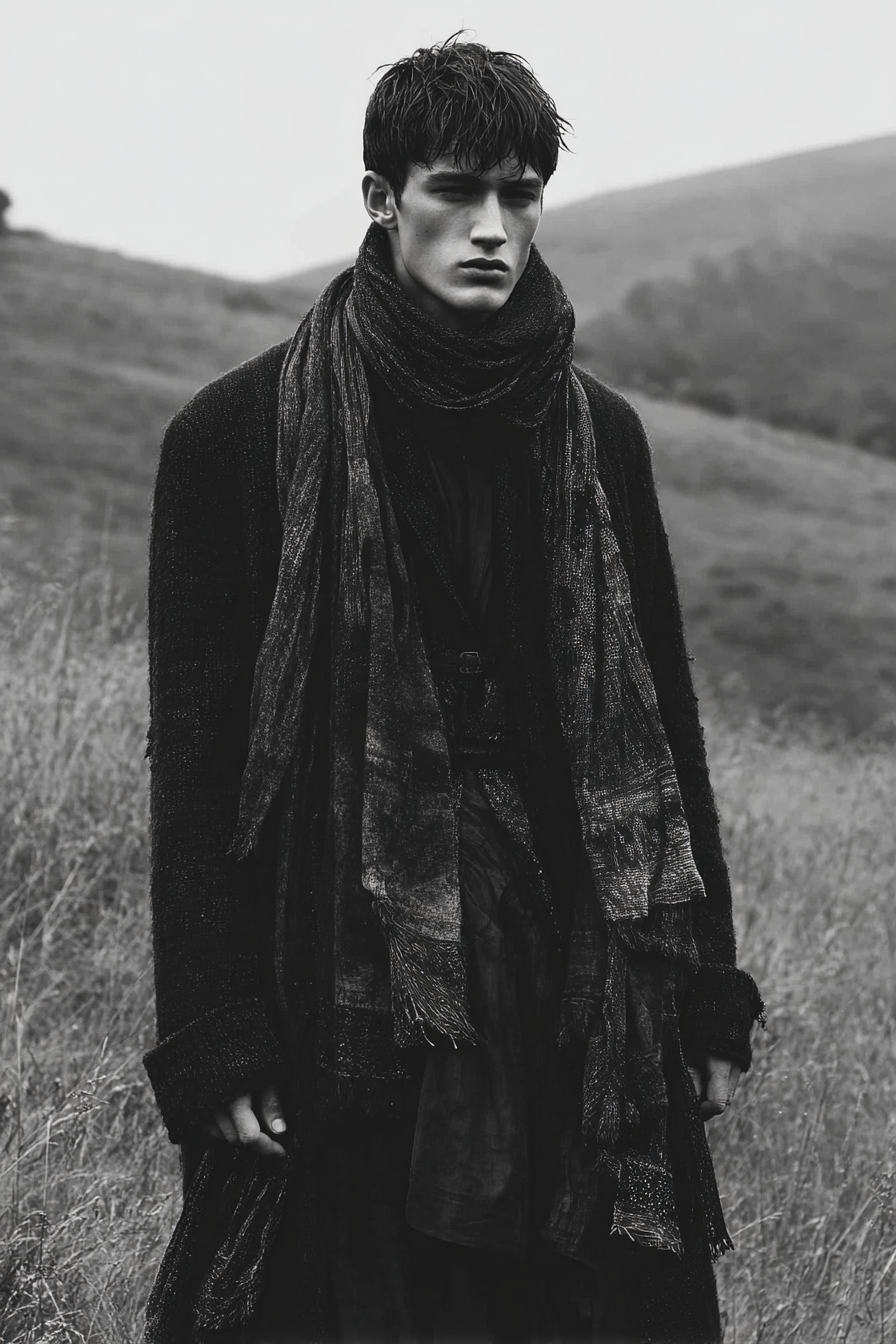 Schwarzweiss Fotografie Person In Der Natur Moody Dramatisch | Portraets | Menschen und Emotionen