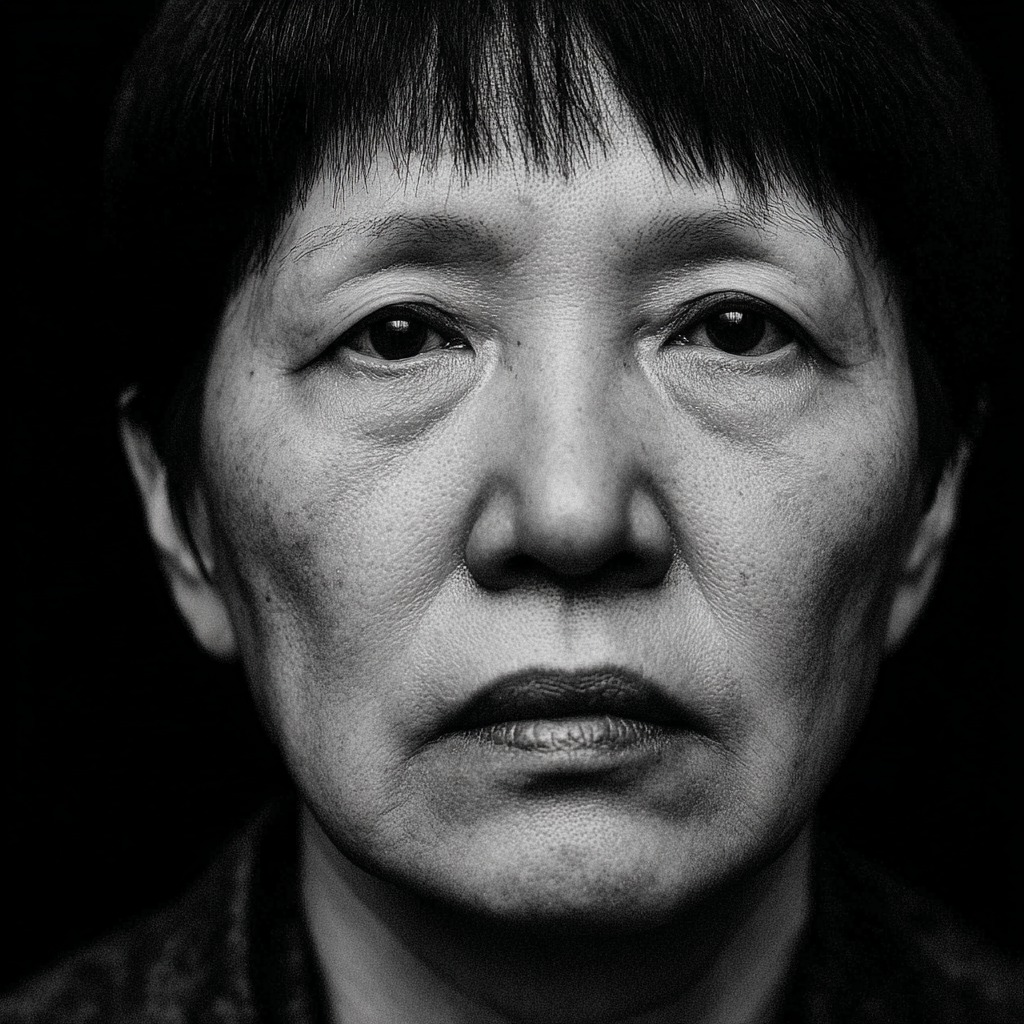 Schwarz Weiss Portrait Mit Ernster Ausdruck | Portraets | Menschen und Emotionen