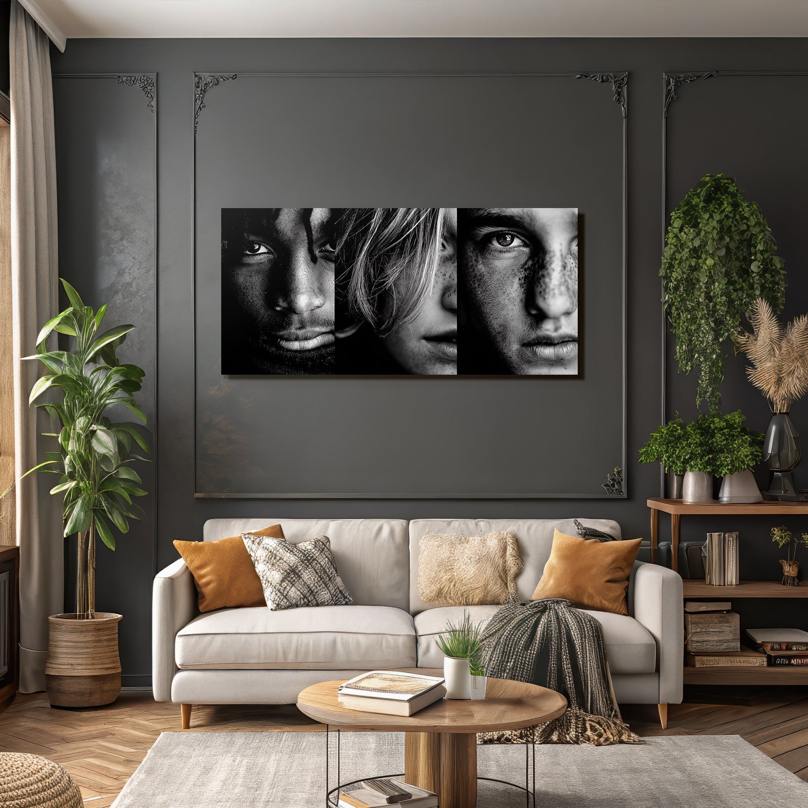 Schwarz Weiss Portraits Face Ausdrücke Individualität