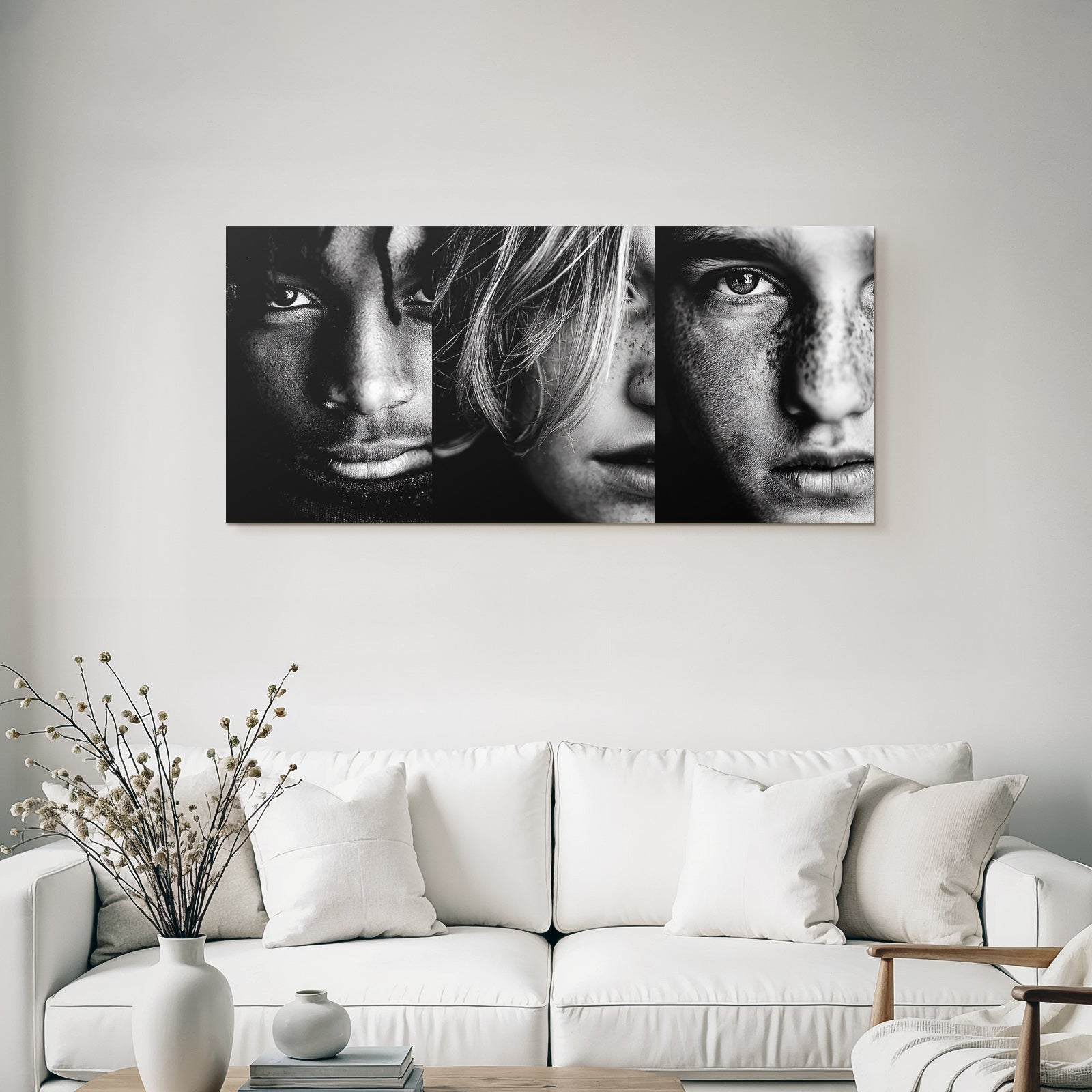 Schwarz Weiss Portraits Face Ausdrücke Individualität