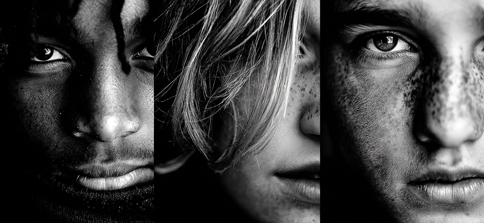 Schwarz Weiss Portraits Face Ausdrücke Individualität | Portraets | Menschen und Emotionen