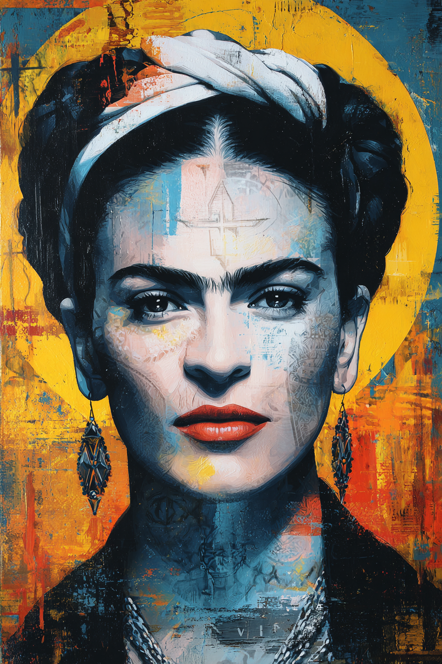 Stylisierte Portrait Einer Frau Mit Jewelery Und Bold Makeup | Tattoo Aesthetik | Menschen und Emotionen