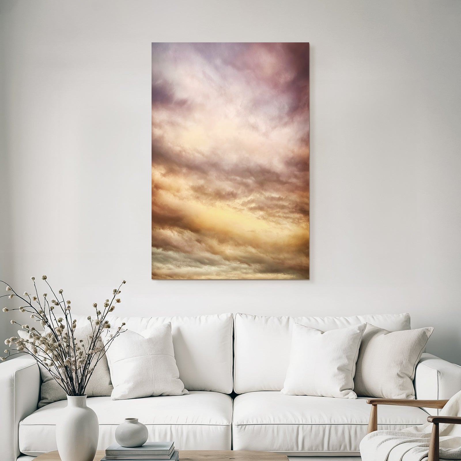 Sunset Sky With Purple And Orange Clouds