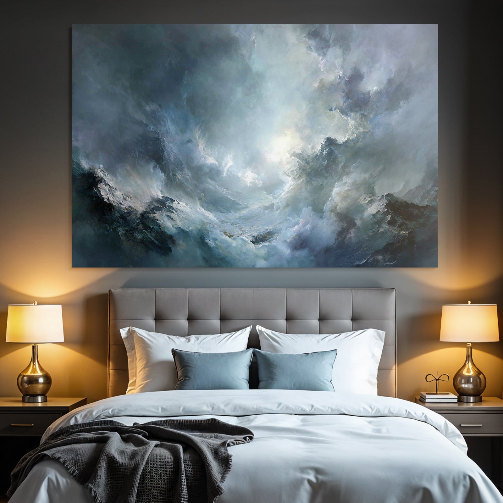 Storm Clouds and Wild Waves
