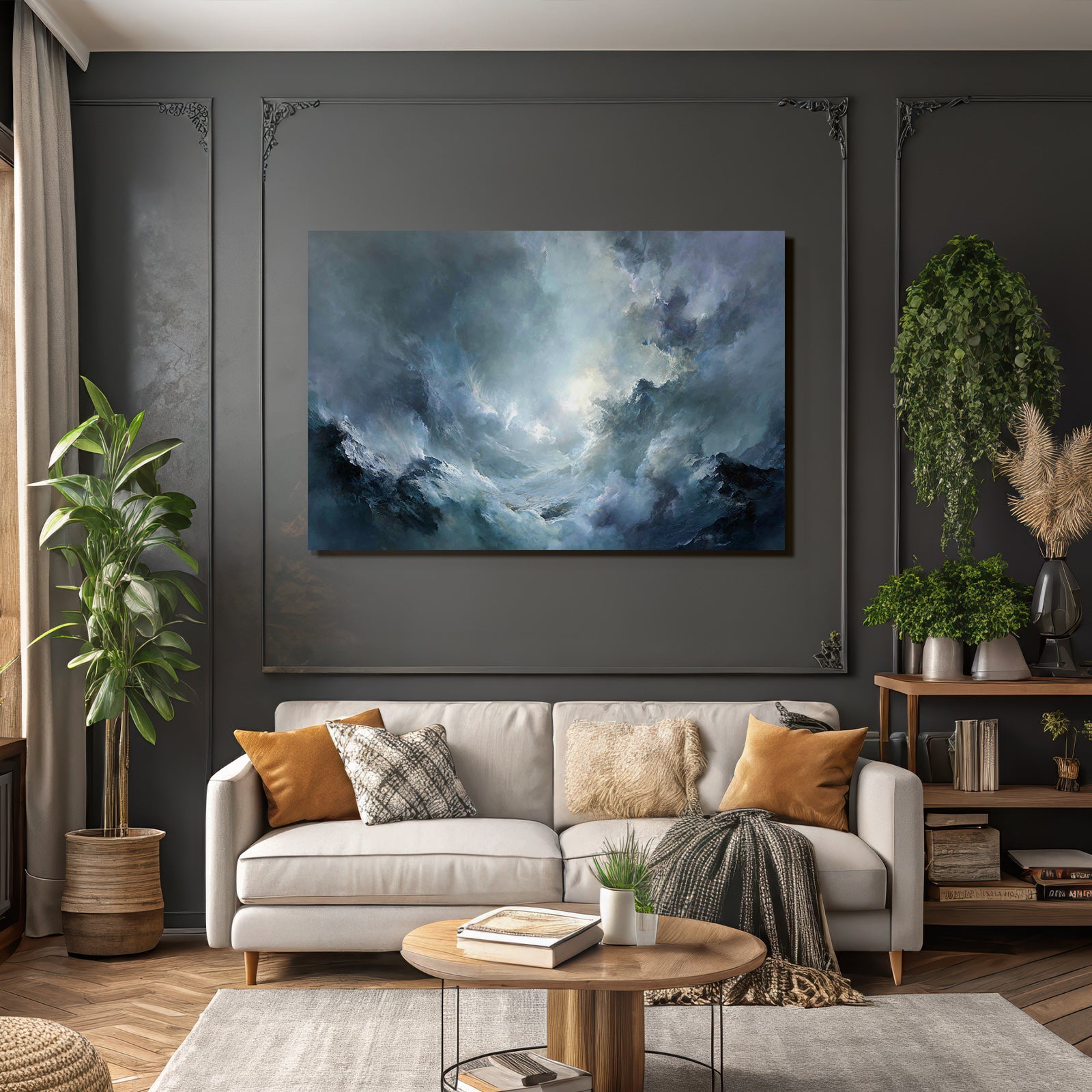 Storm Clouds and Wild Waves