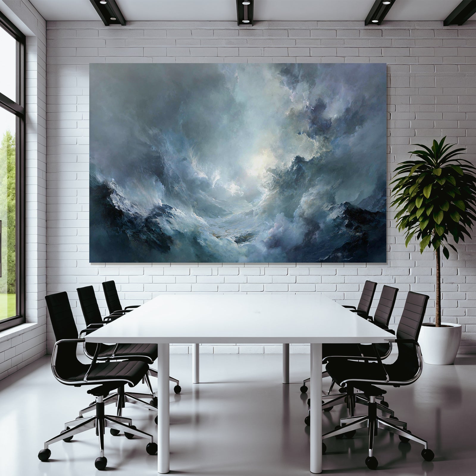 Storm Clouds and Wild Waves