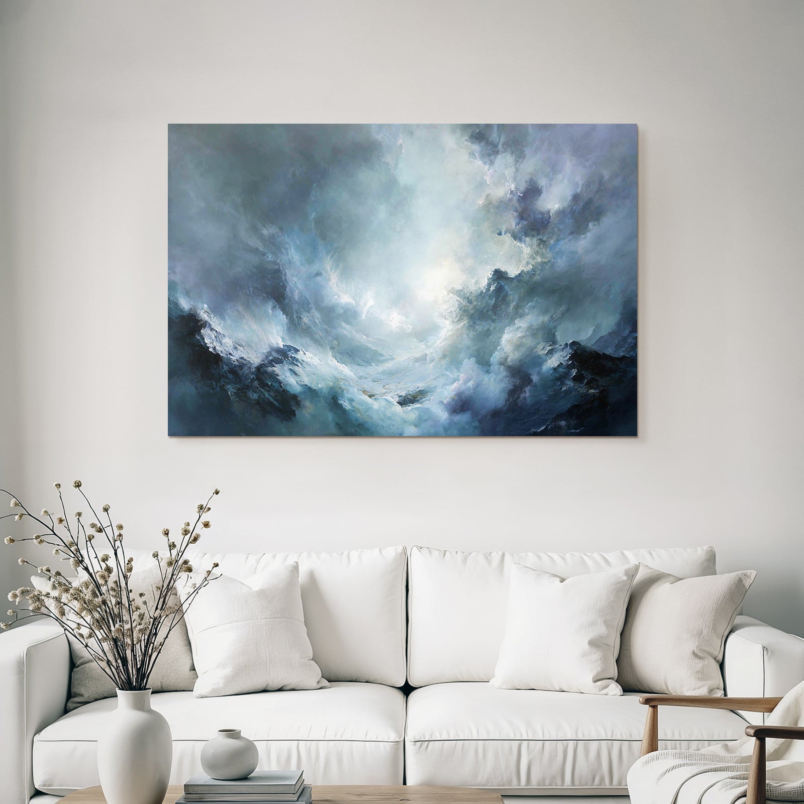 Storm Clouds and Wild Waves