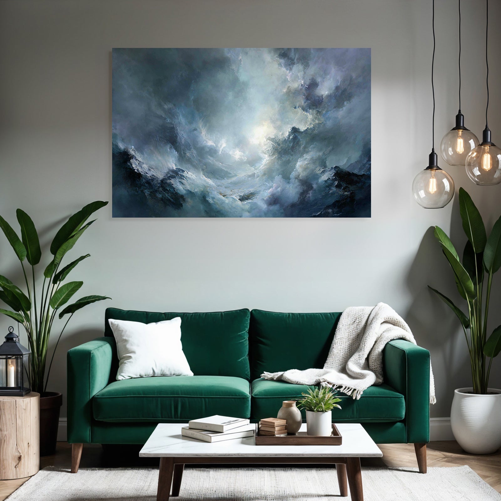 Storm Clouds and Wild Waves