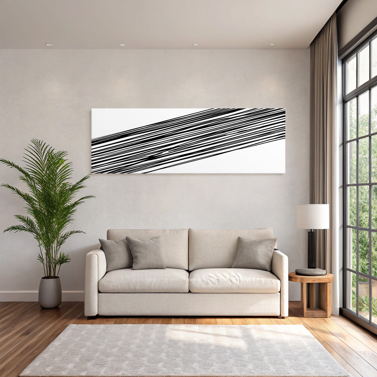 Schwarze Diagonale Linien Auf Weissem Hintergrund Chaotisch