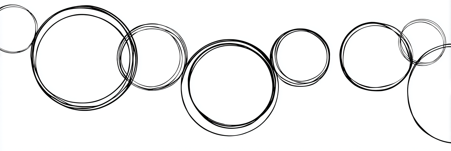 Schwarze Kreise Auf Weissem Hintergrund Abstraktes Design | Minimalistisch | Stilrichtungen