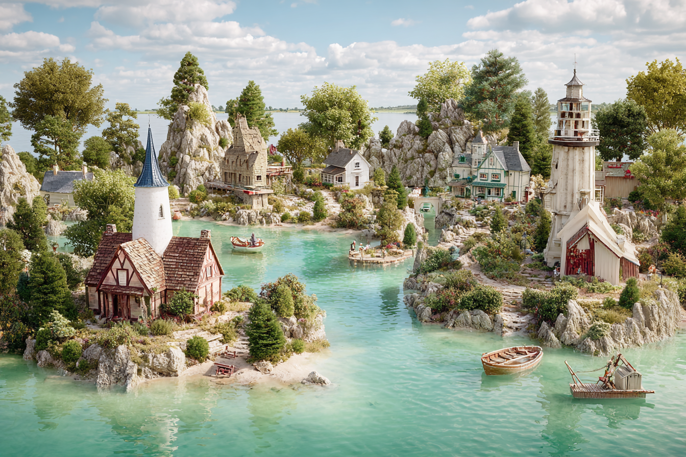 Idyllisches Küsten Dorf Traumlandschaft Turquoise Wasser | Humor und Schraeges | Themen und Hobbys